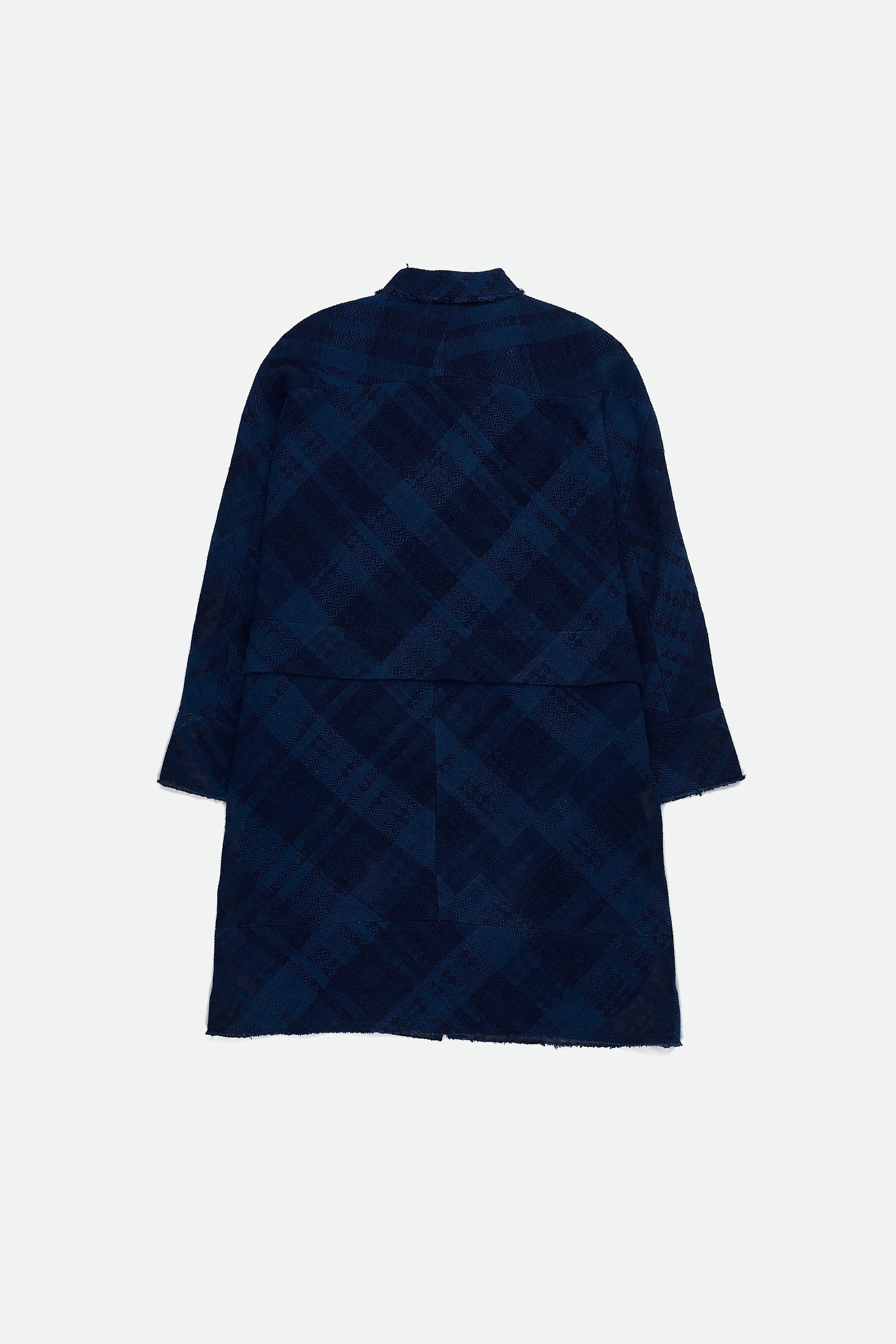 NATURAL INDIGO OVERSIZED TEXTURED JACKET