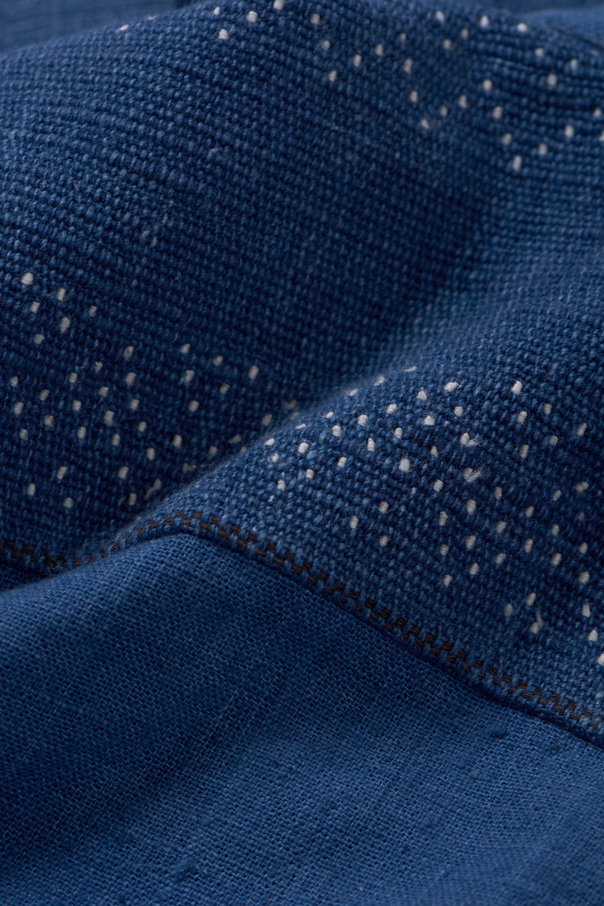 TANGALIYA CONCEALED PLACKET SHIRT IN MEDIUM INDIGO
