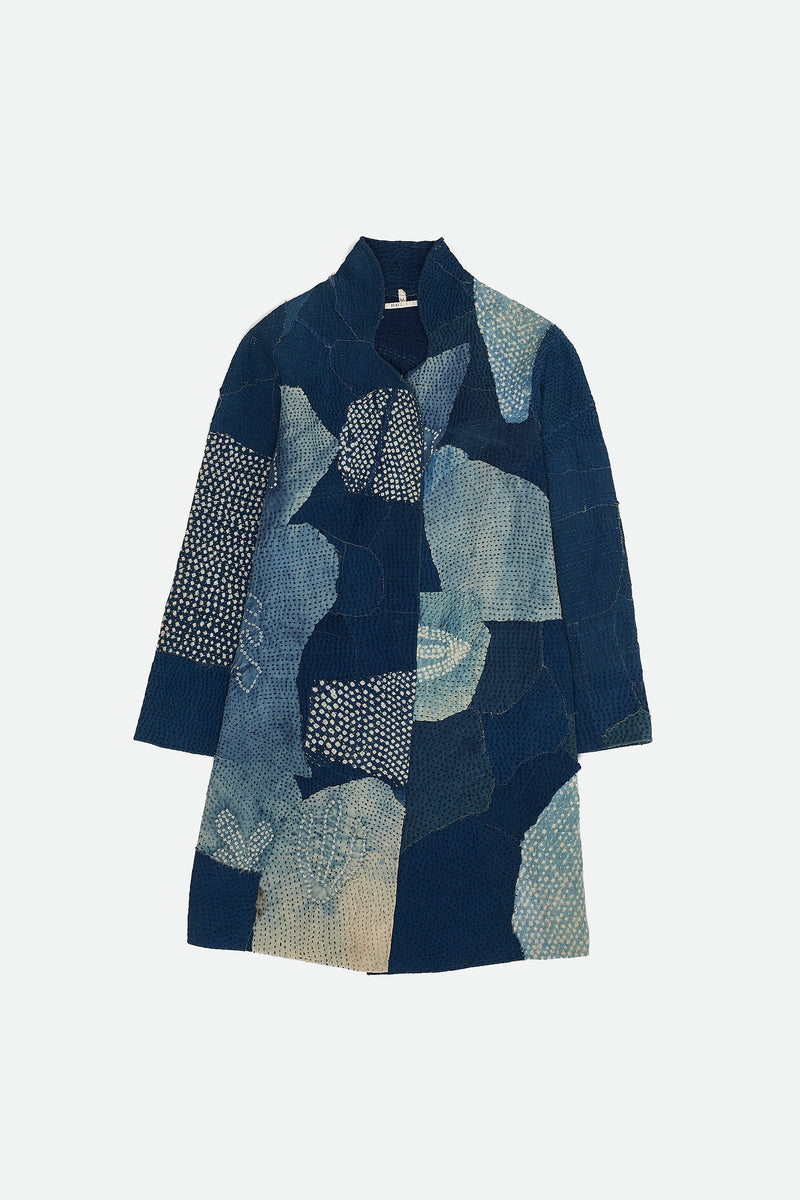 INDIGO KANTHA PATCHWORK JACKET