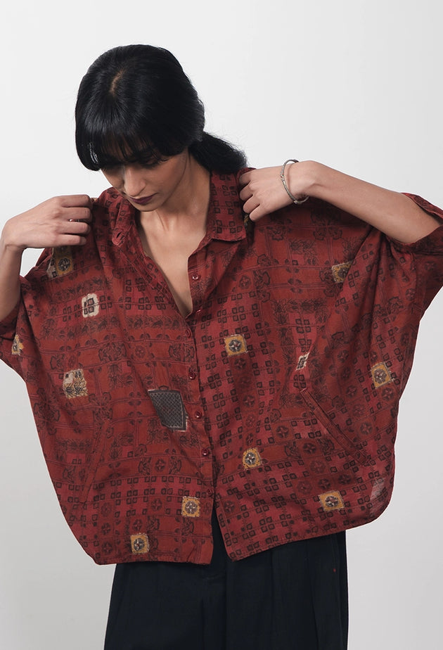 BLACK BLOCK PRINTED SILK PANT thumbnail 3