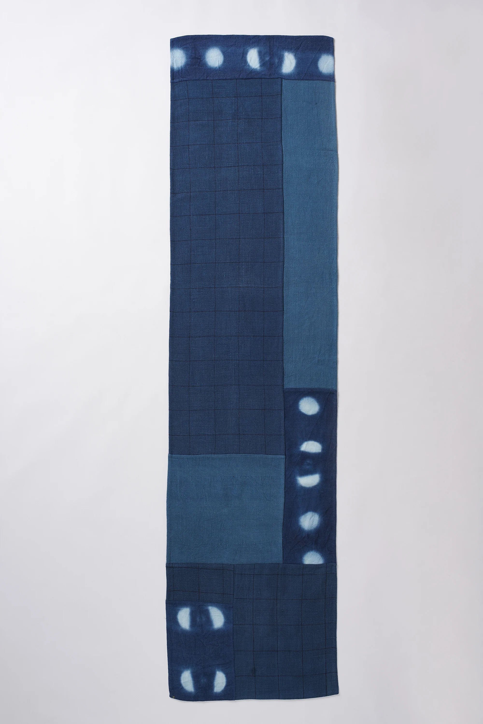 Rectangular Patchwork Scarf in Silk