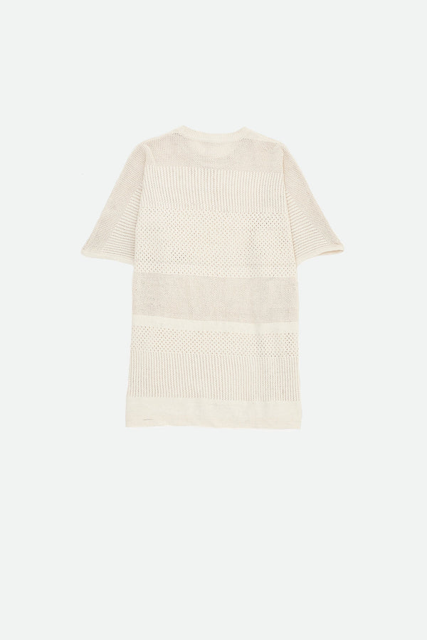 UNDYED COTTON KNITTED T-SHIRT