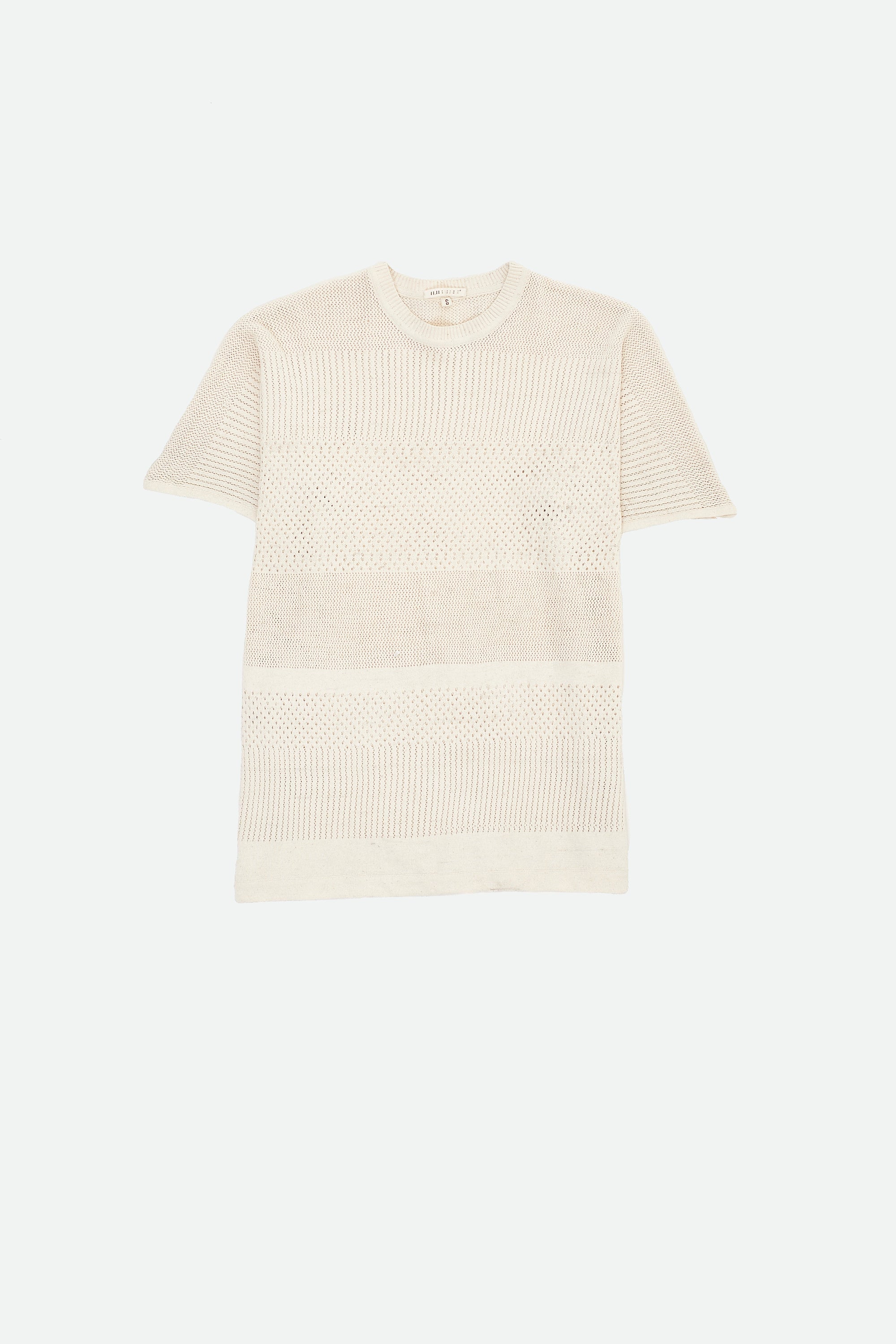 Undyed Cotton Knitted T-Shirt