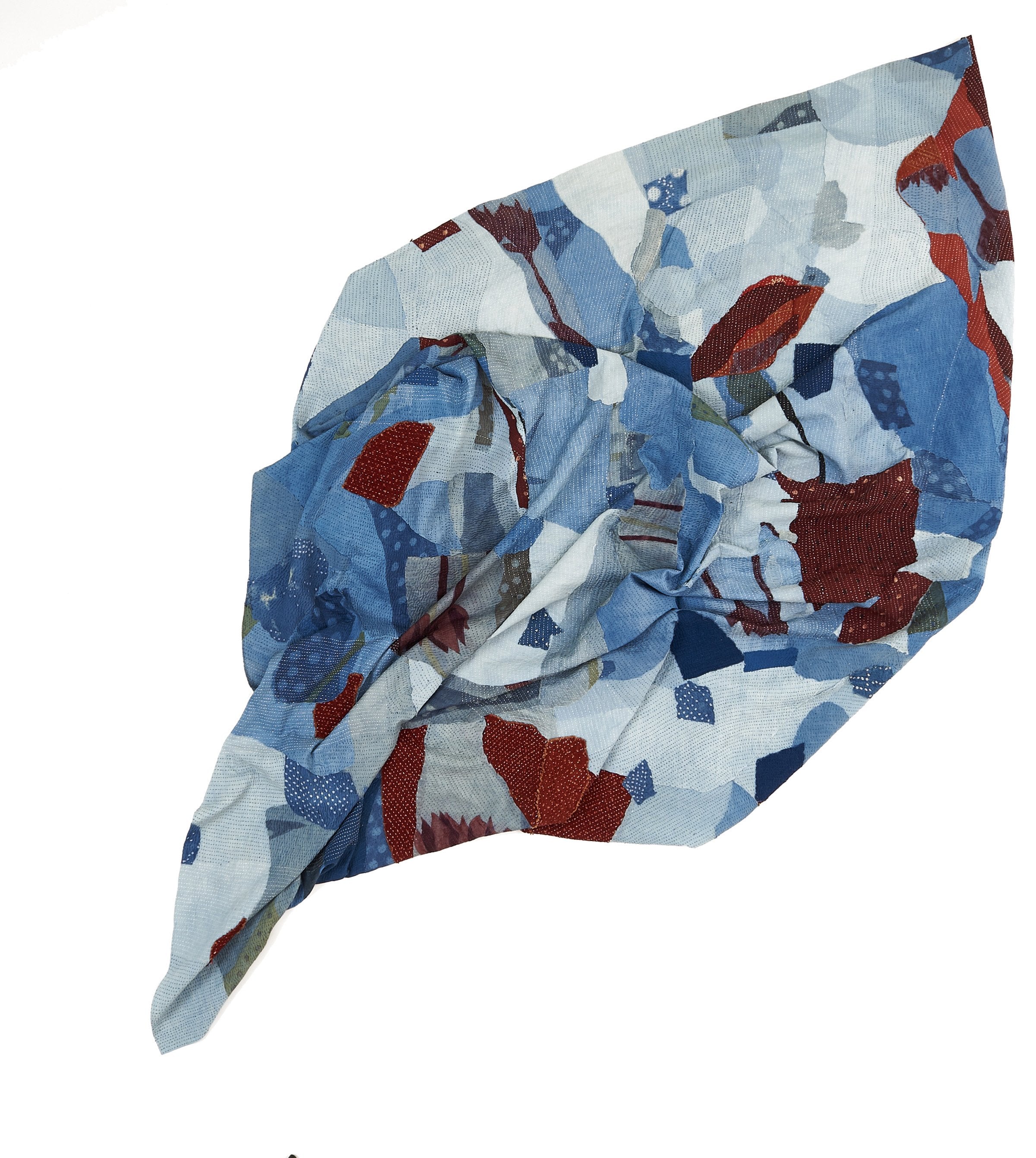 Indigo Embroidered Quilt