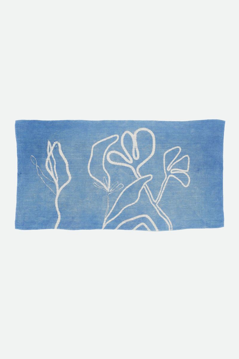 INDIGO HANDPAINTED TOWEL