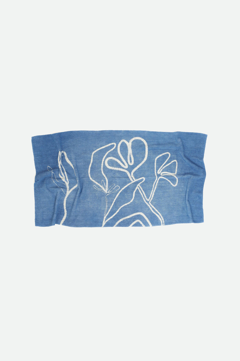 INDIGO HANDPAINTED TOWEL