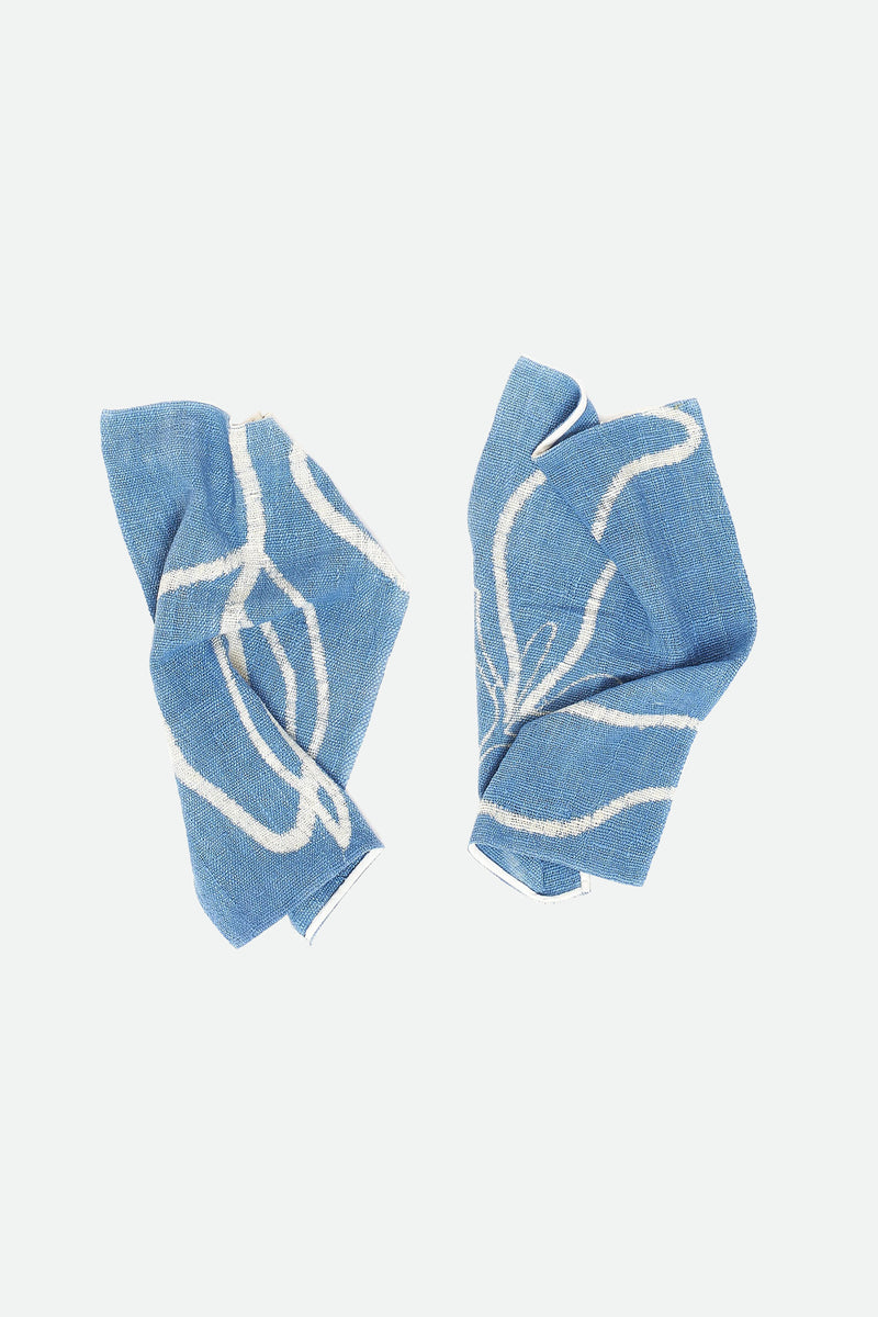 Indigo Hand Painted Towel