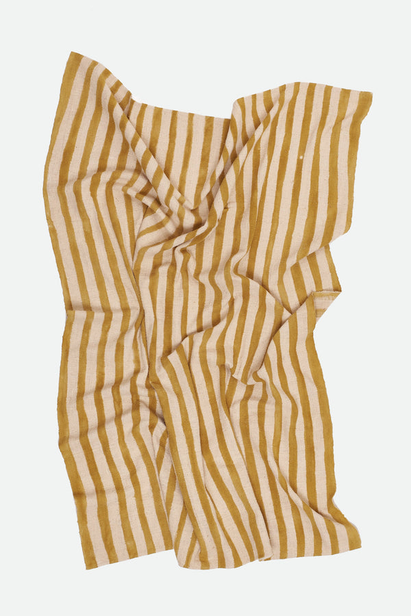 Mustard Yellow Stripe Towel Small