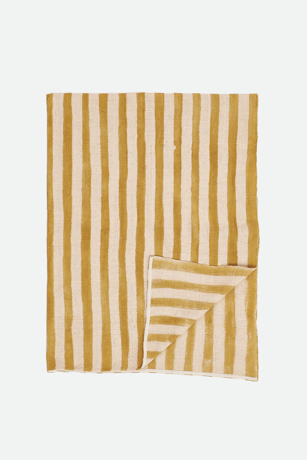 Mustard Yellow Stripe Towel Small