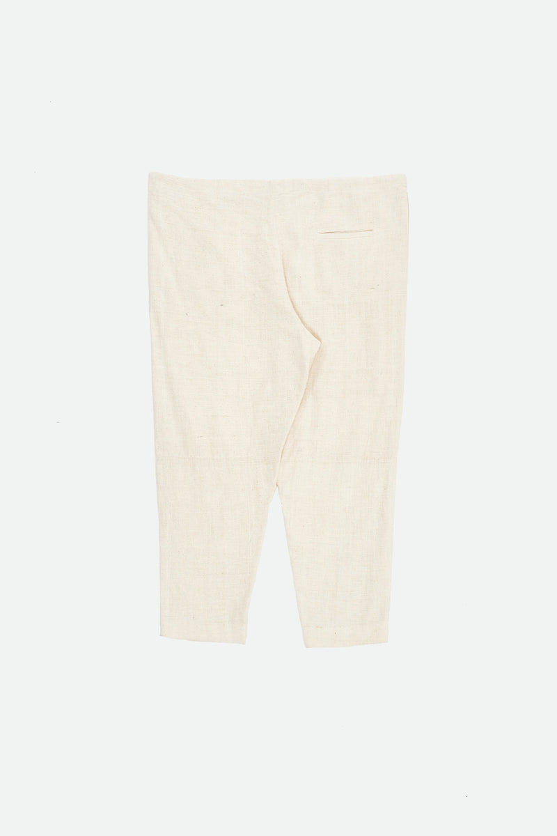 UNDYED ORGANIC COTTON DRAWSTRING PANTS