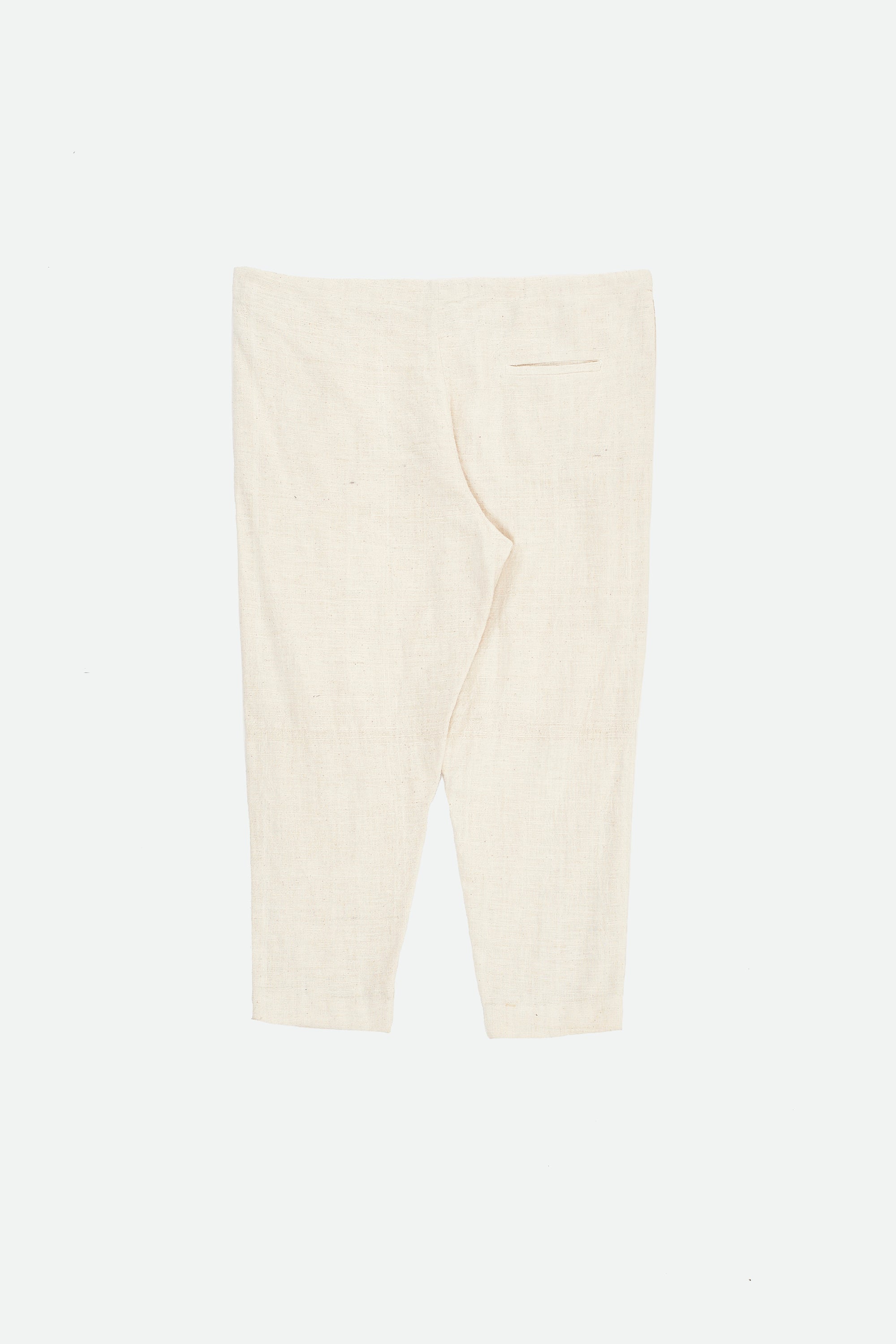 UNDYED ORGANIC COTTON DRAWSTRING PANTS