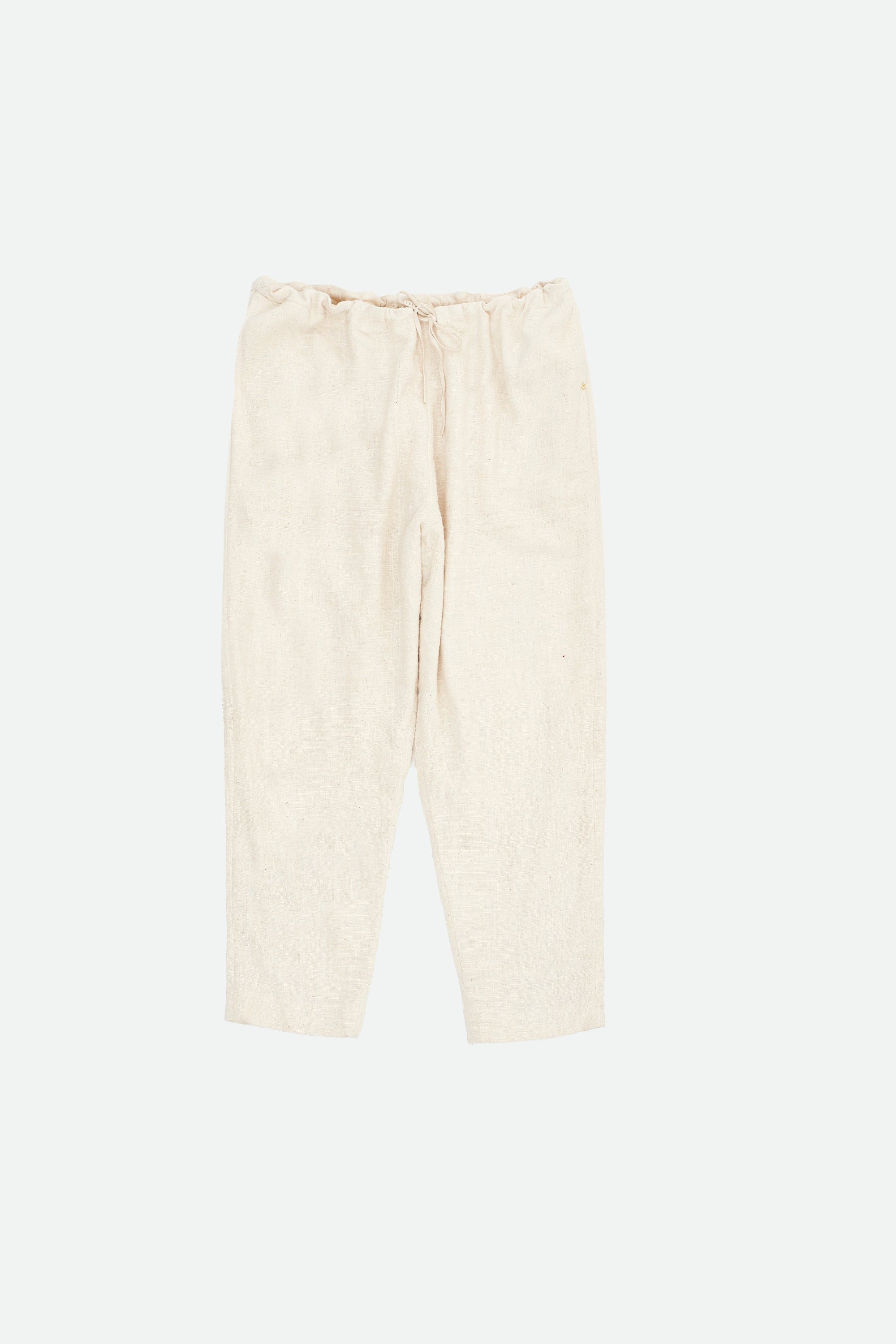 Undyed Organic Cotton Drawstring Pants