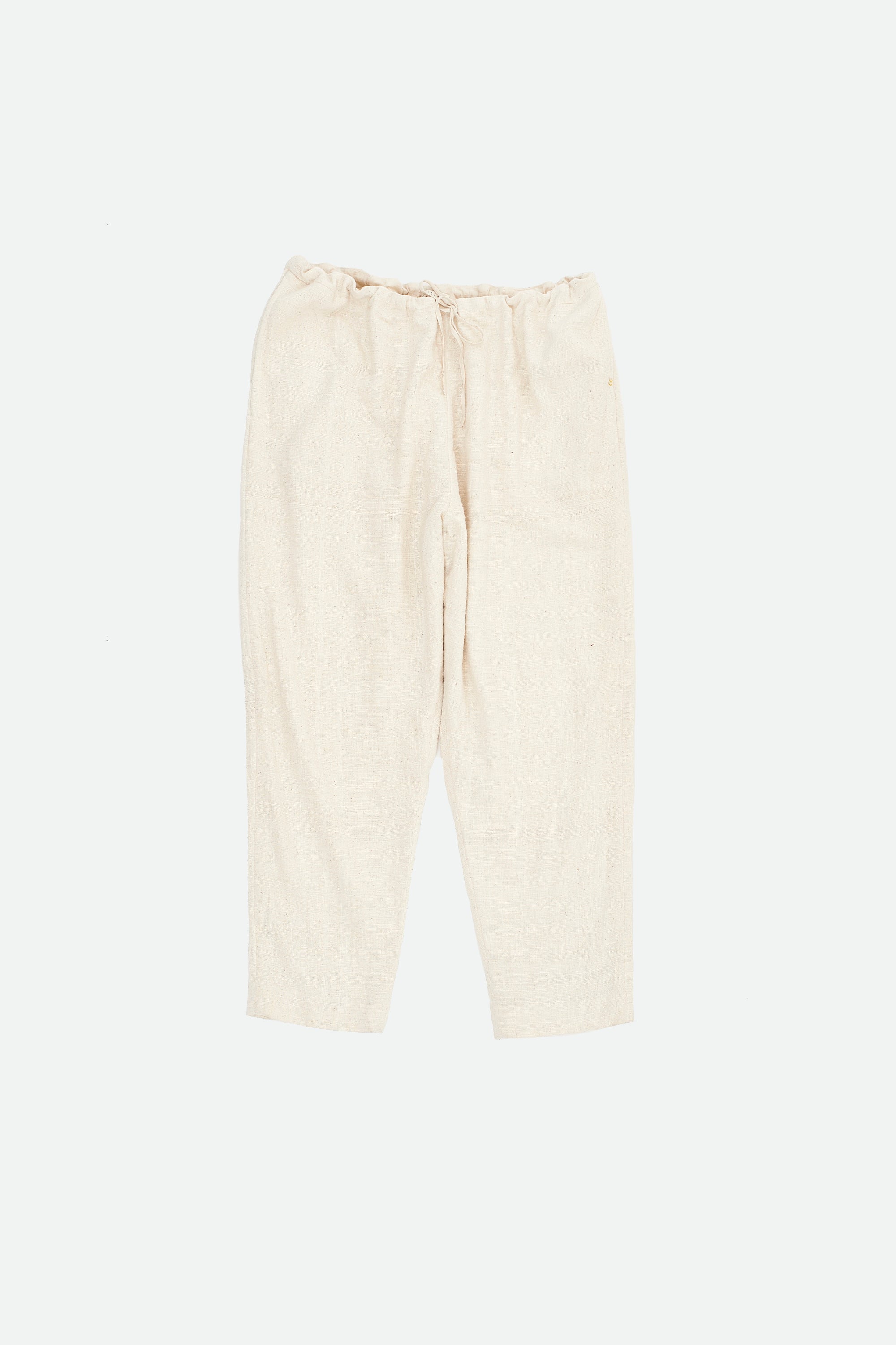 UNDYED ORGANIC COTTON DRAWSTRING PANTS