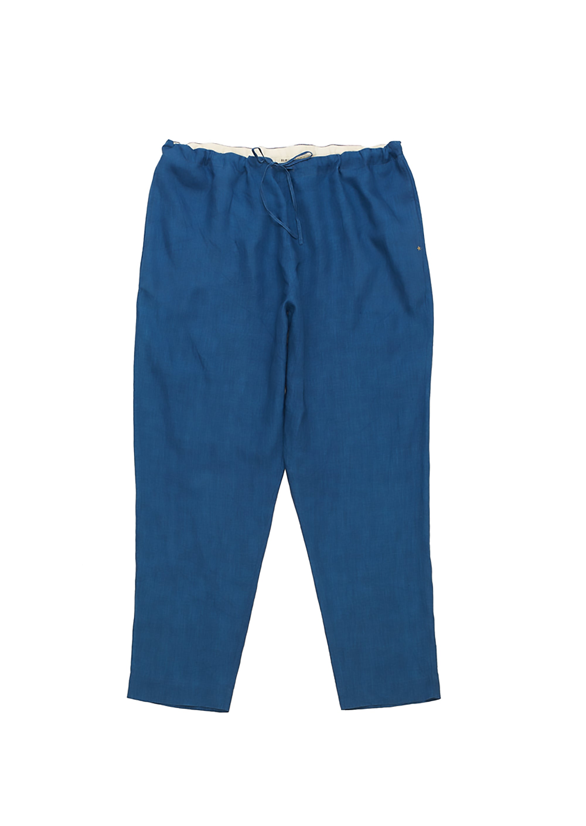 LOOSE-FIT STRING PANTS IN NATURAL INDIGO