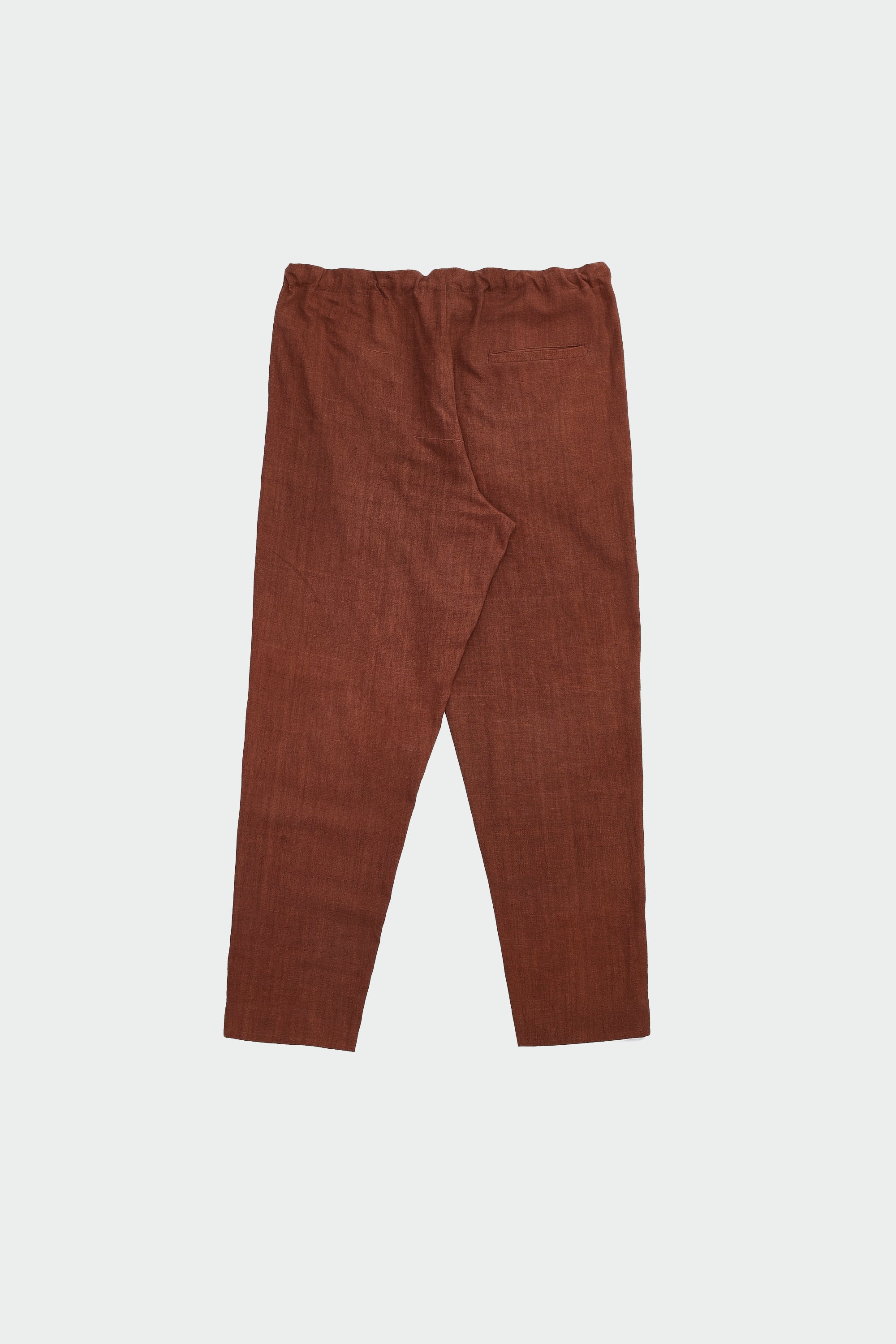 BRICK RED ORGANIC COTTON STRING PANT