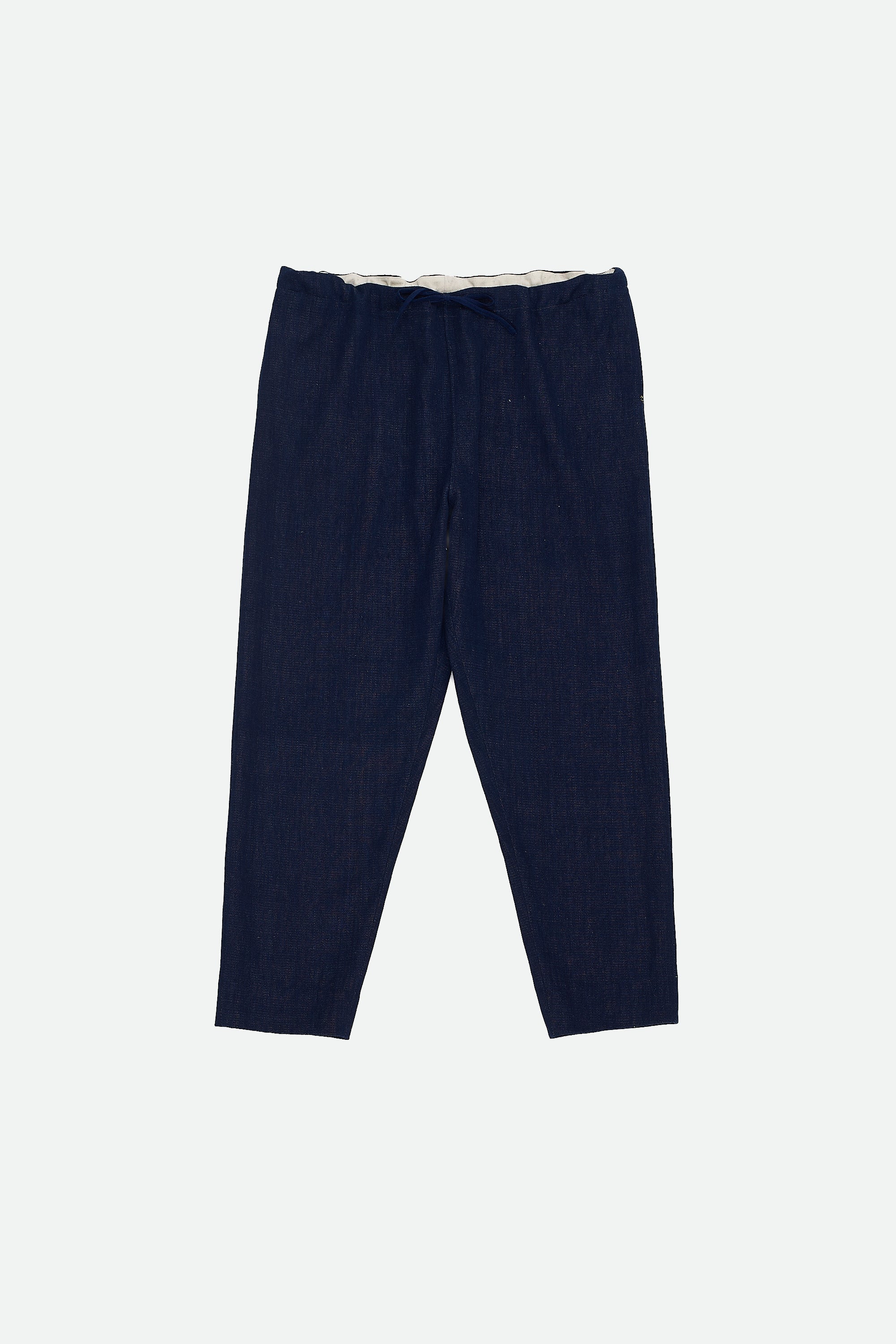 INDIGO YARN DYED COTTON DENIM UNISEX PANT