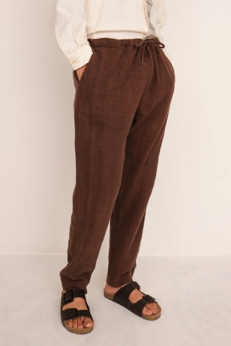 BURNT UMBER HANDSPUN UNISEX PANT