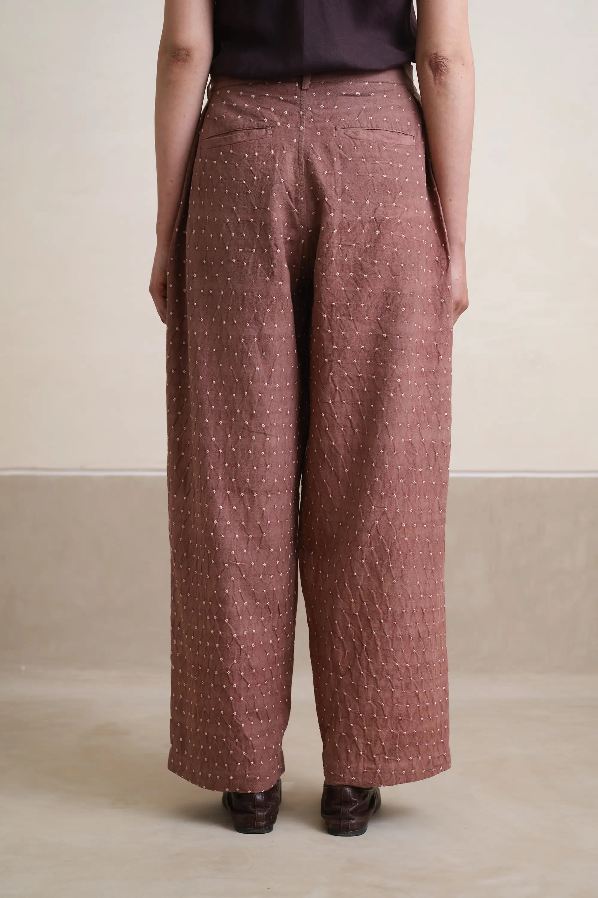 Old Rose Tel Trousers