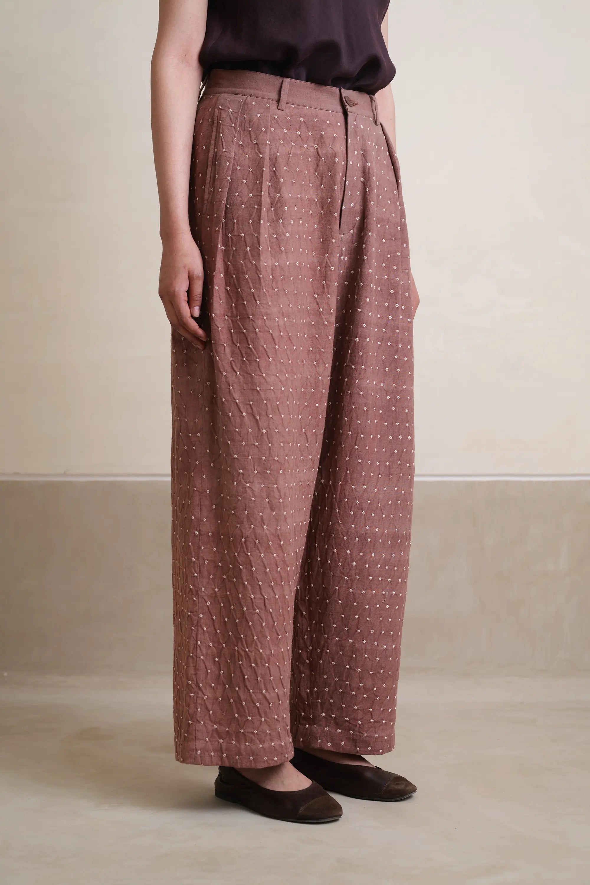 Old Rose Tel Trousers