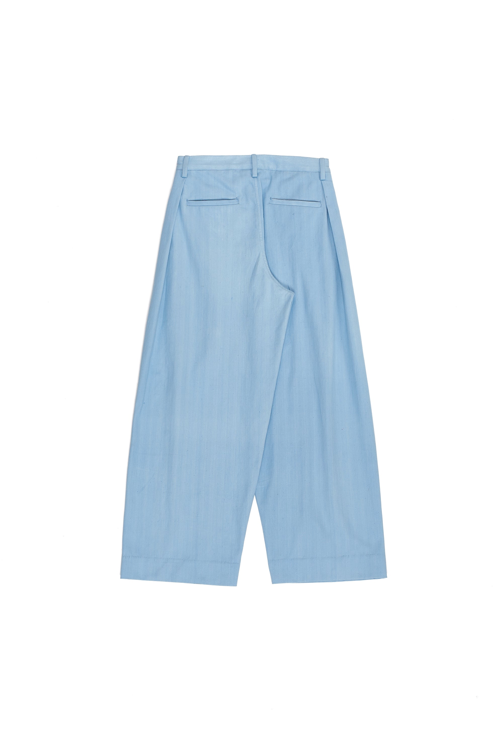 LIGHT INDIGO DYED COTTON PANTS