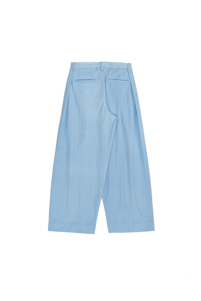 Indigo Dyed Comfort Fit Cotton Pants
