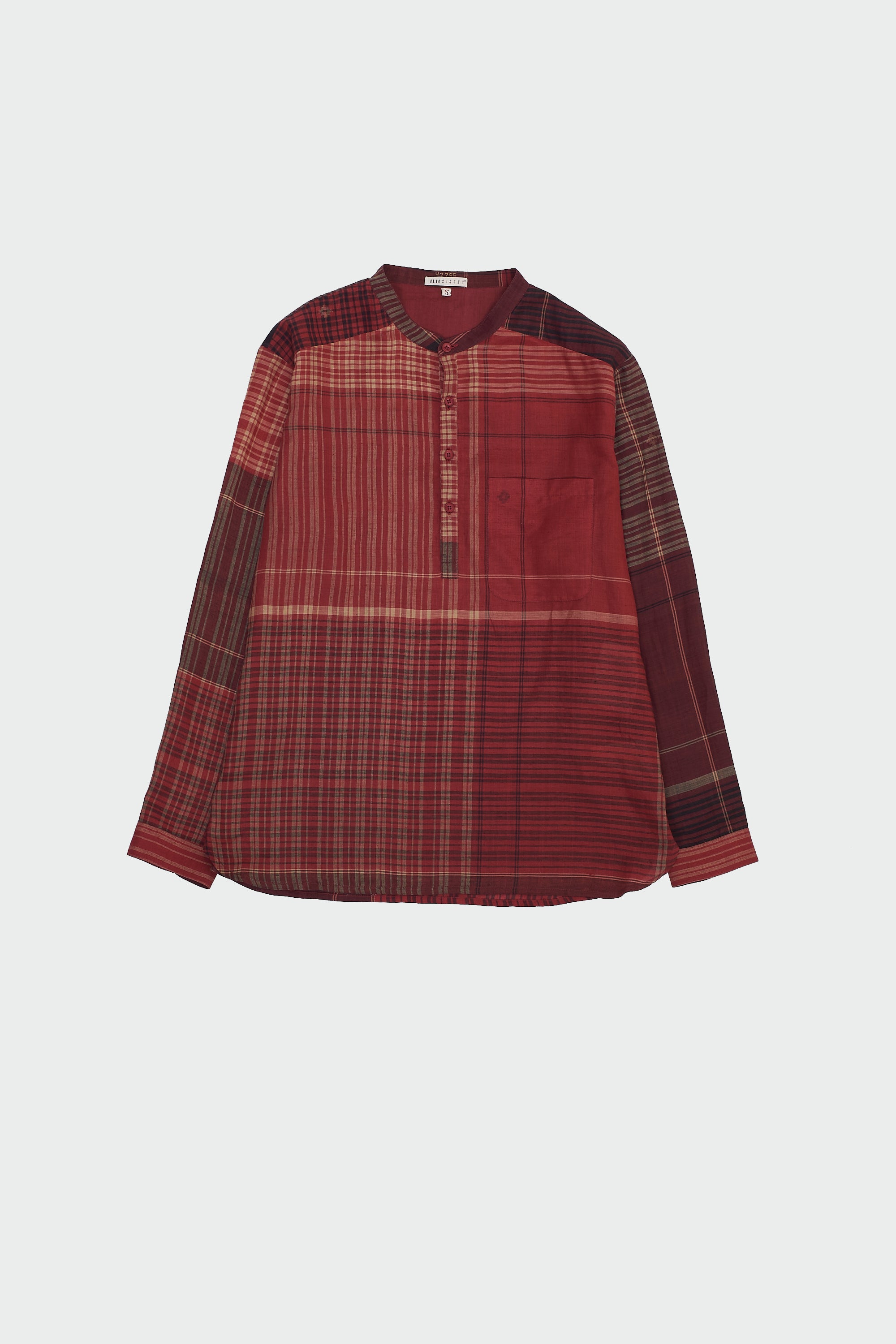 MULTI-COLOUR YARN DYED CHECKS JAMDANI SHIRT KURTA