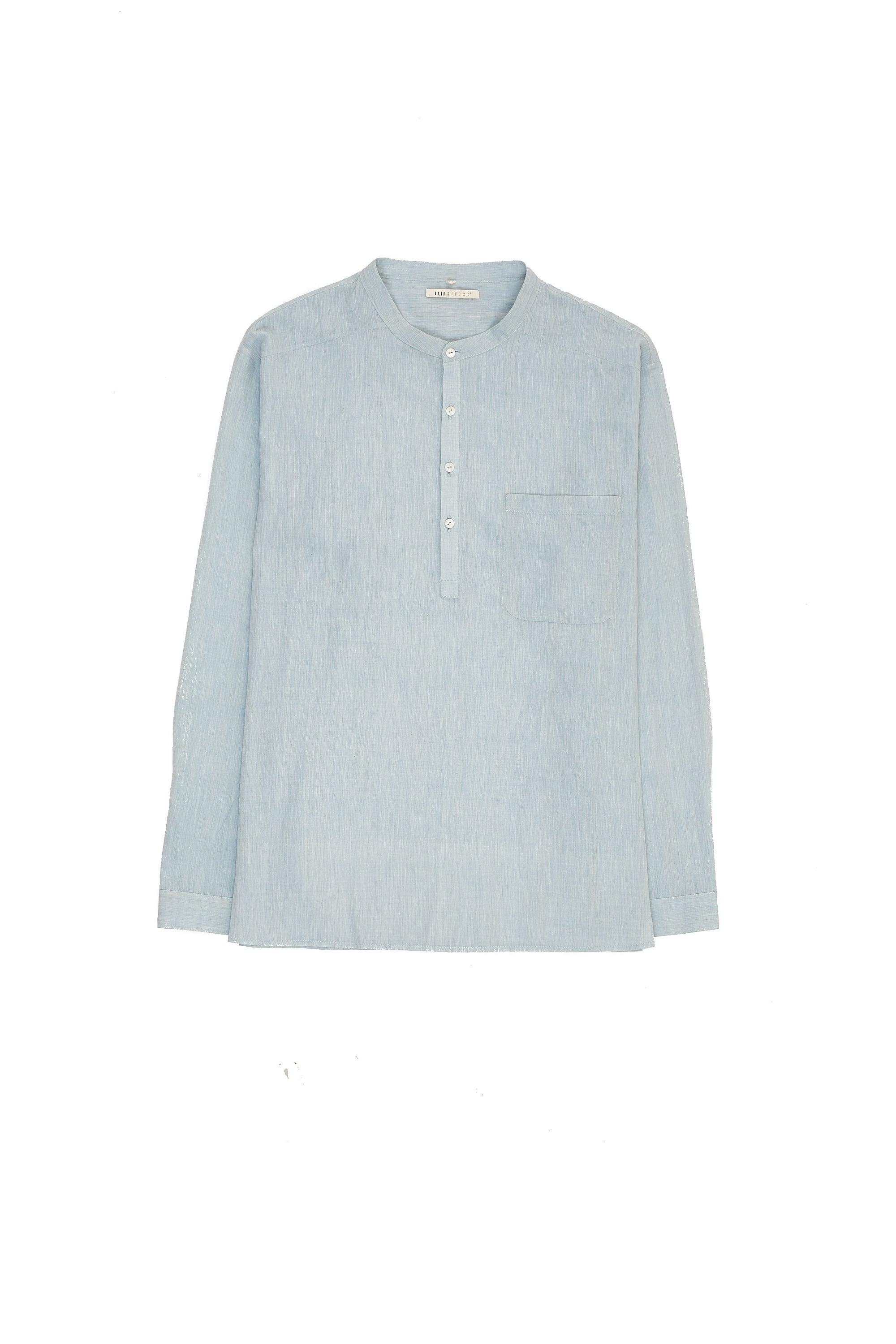 INDIGO SHIRT WITH PATCH POCKET