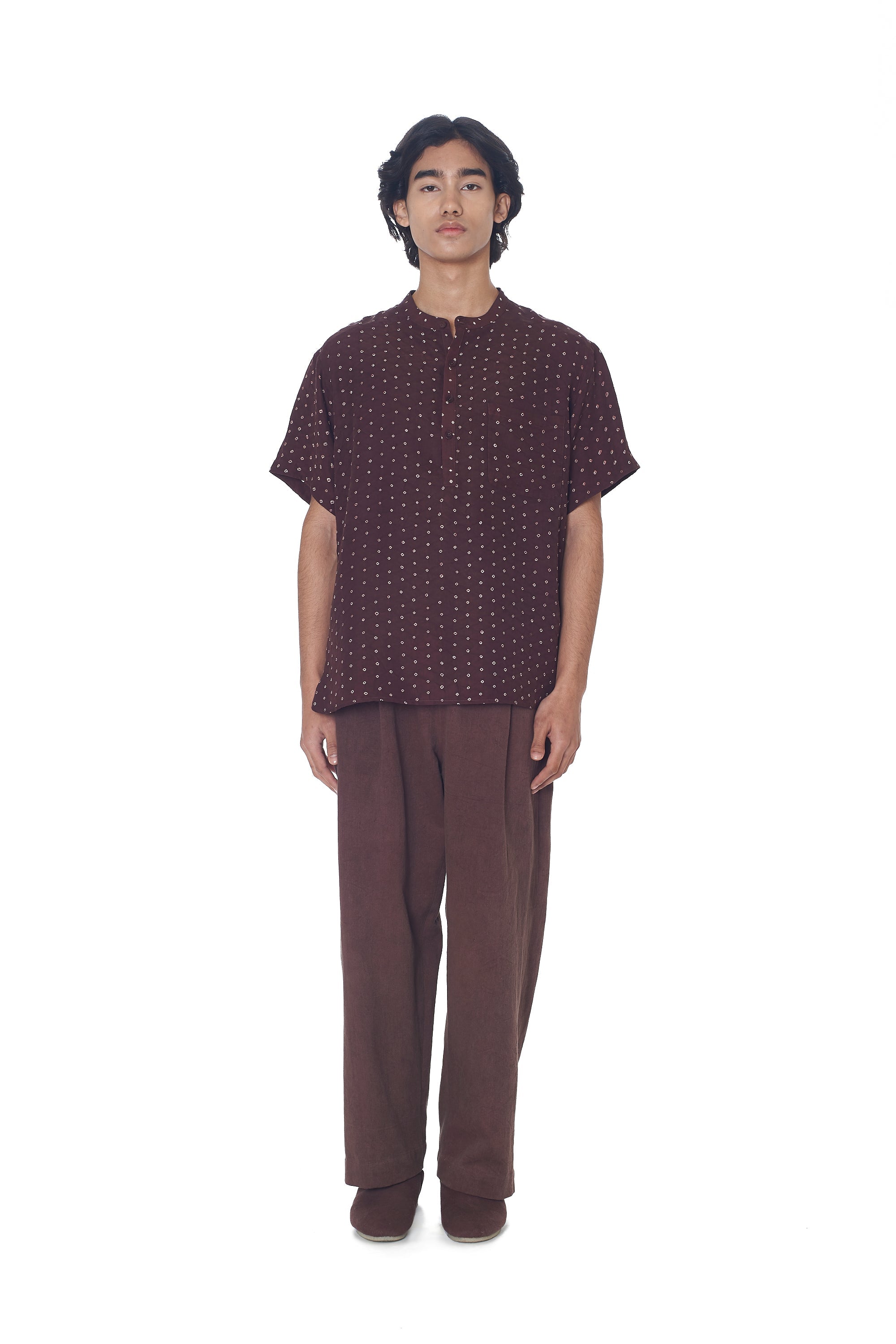 Burnt Umber Handspun Denim Pant