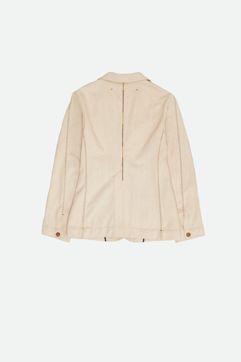 Unisex 100% Handmade Off-White Undyed Classic Jacket.