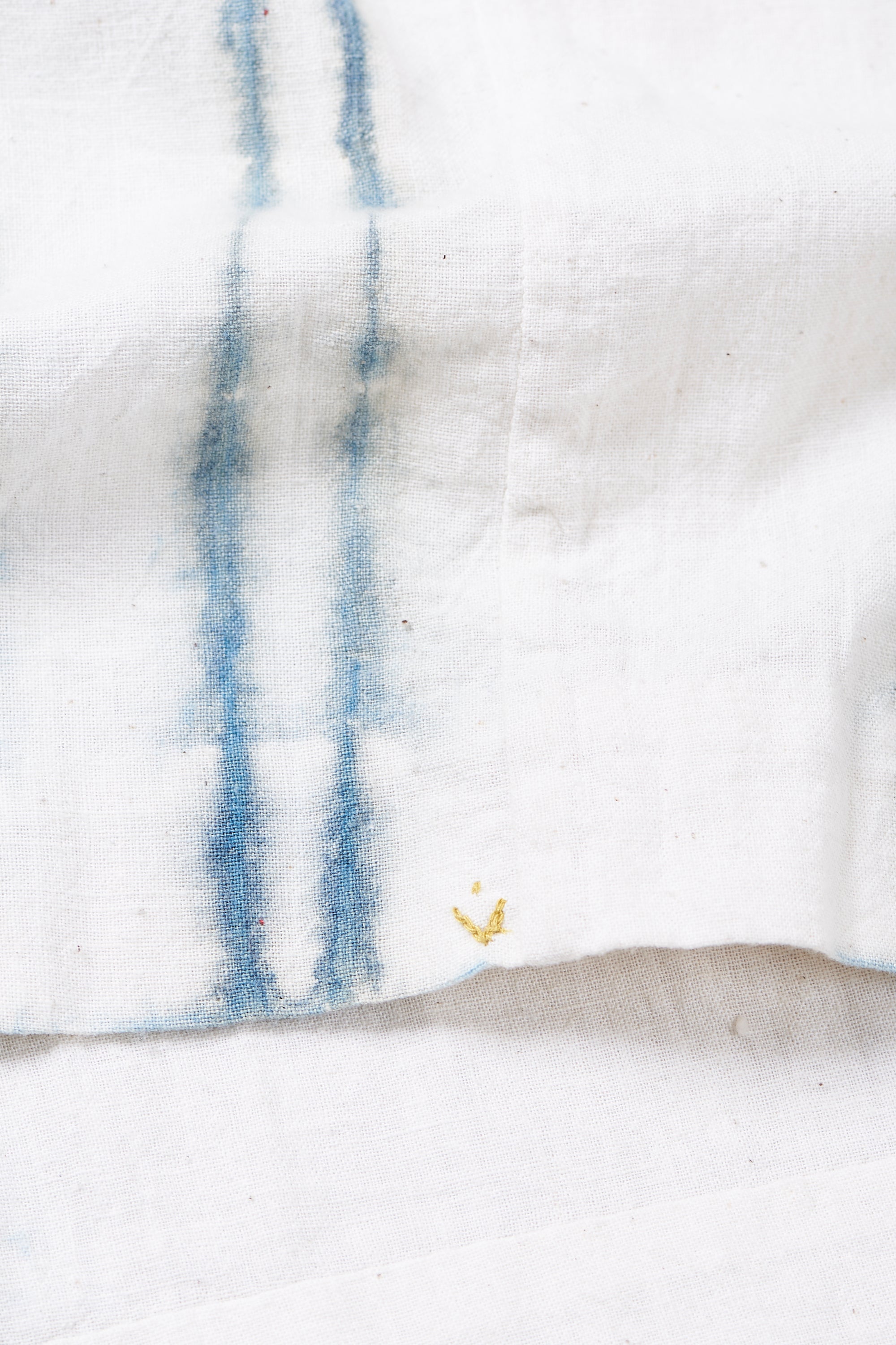 Ecru Shibori Cotton Kaftan Shirt