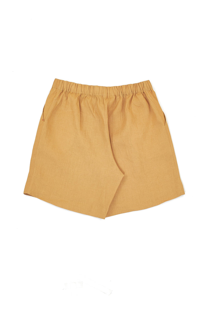 UNISEX LINEN DRAWSTRING SHORTS