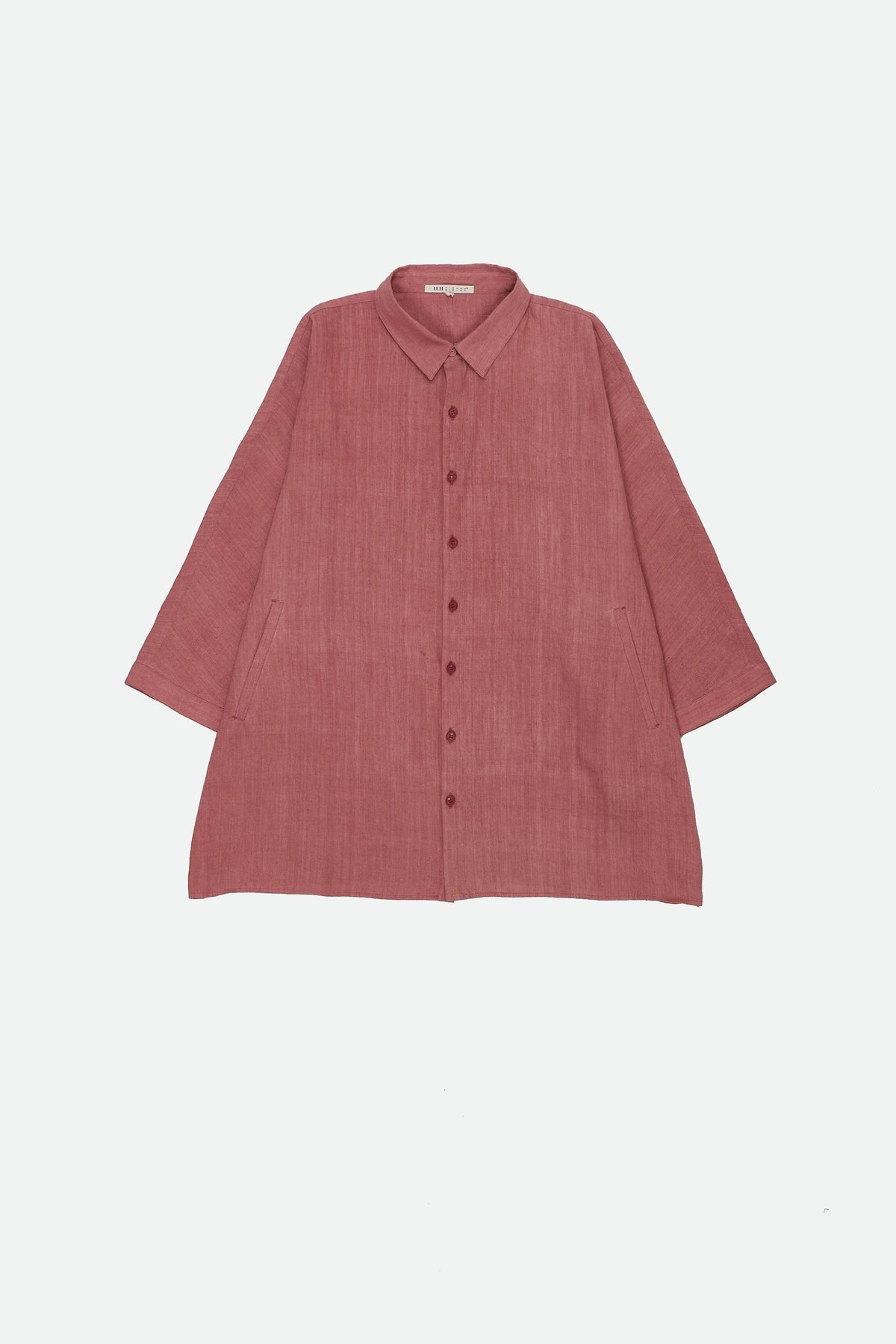 Chalk Pink Solid Linen Shirt