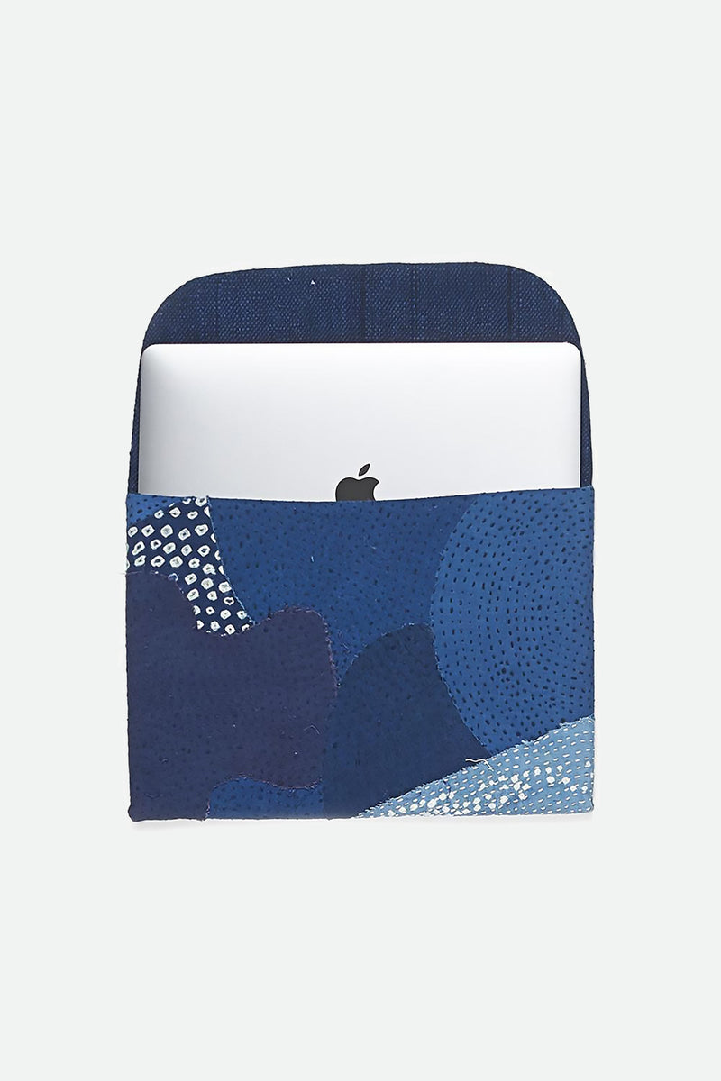 INDIGO PATCHWORK LAPTOP SLEEVE