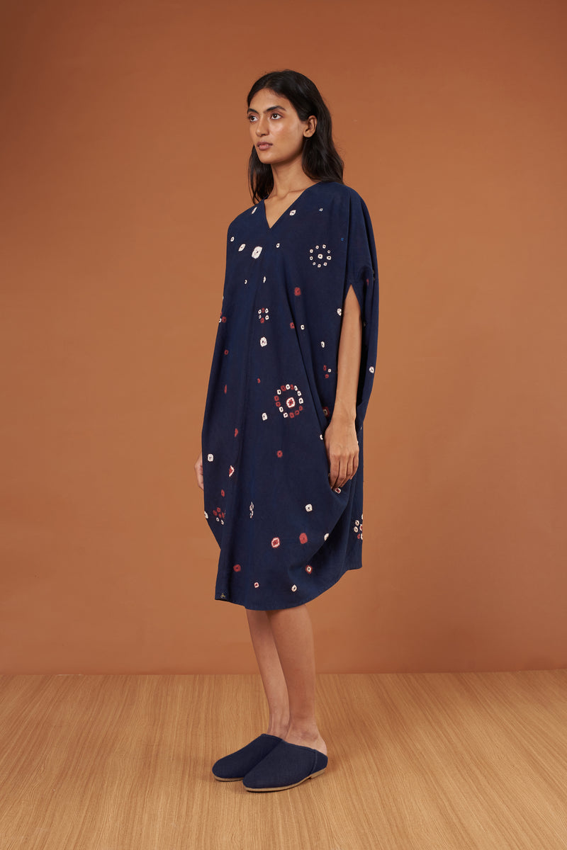 Multicolor Bandhani Soft Cotton Dress