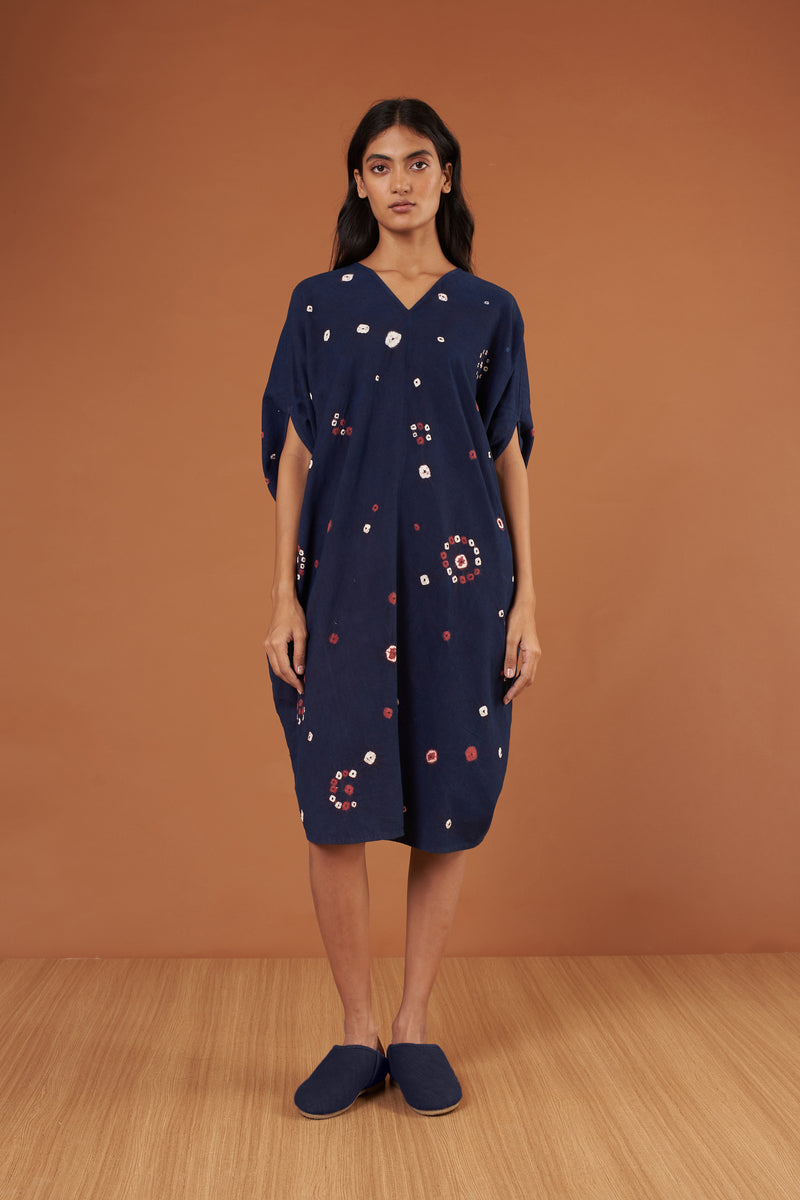 Multicolor Bandhani Soft Cotton Dress