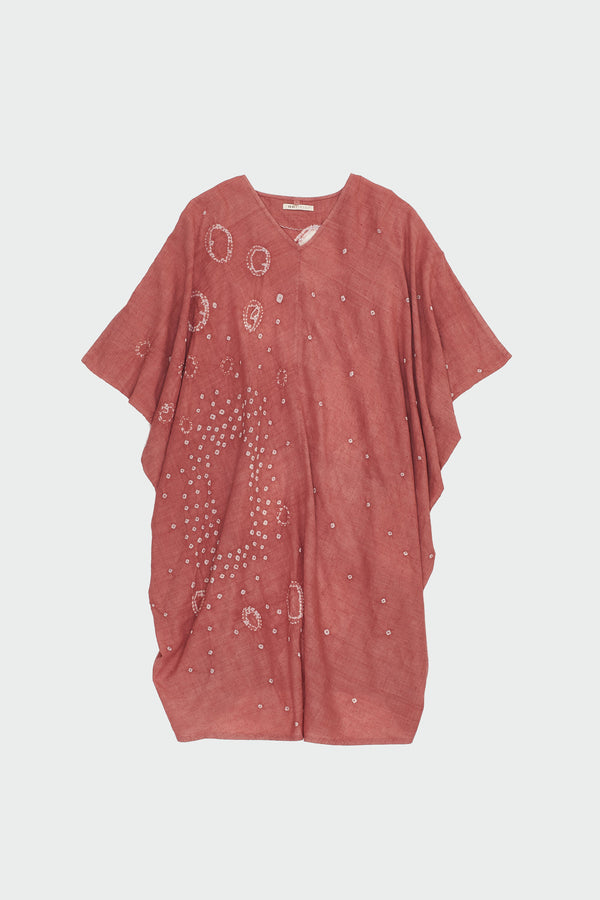 Chalk Pink Cotton Shibori Dress