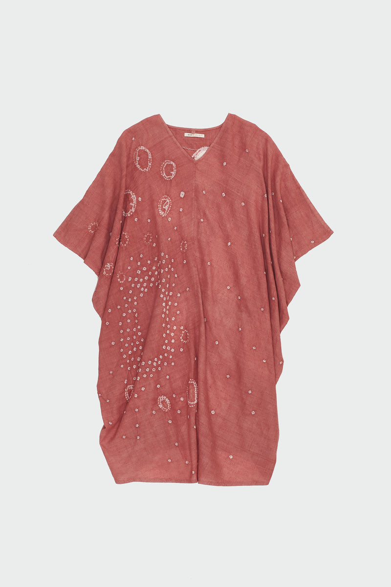 Chalk Pink Cotton Shibori Dress