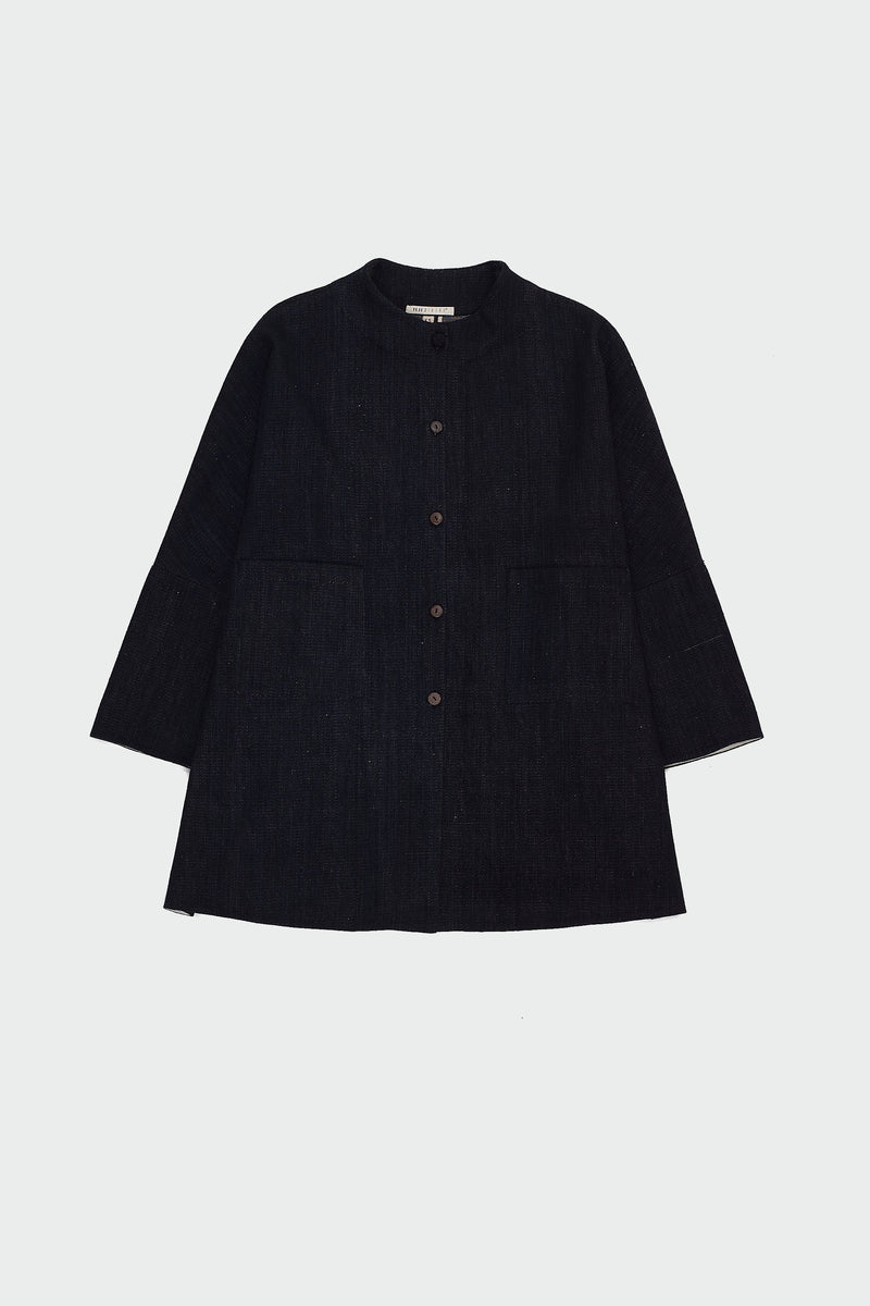 MIDNIGHT INDIGO YARN DYED DENIM OVERSIZED JACKET