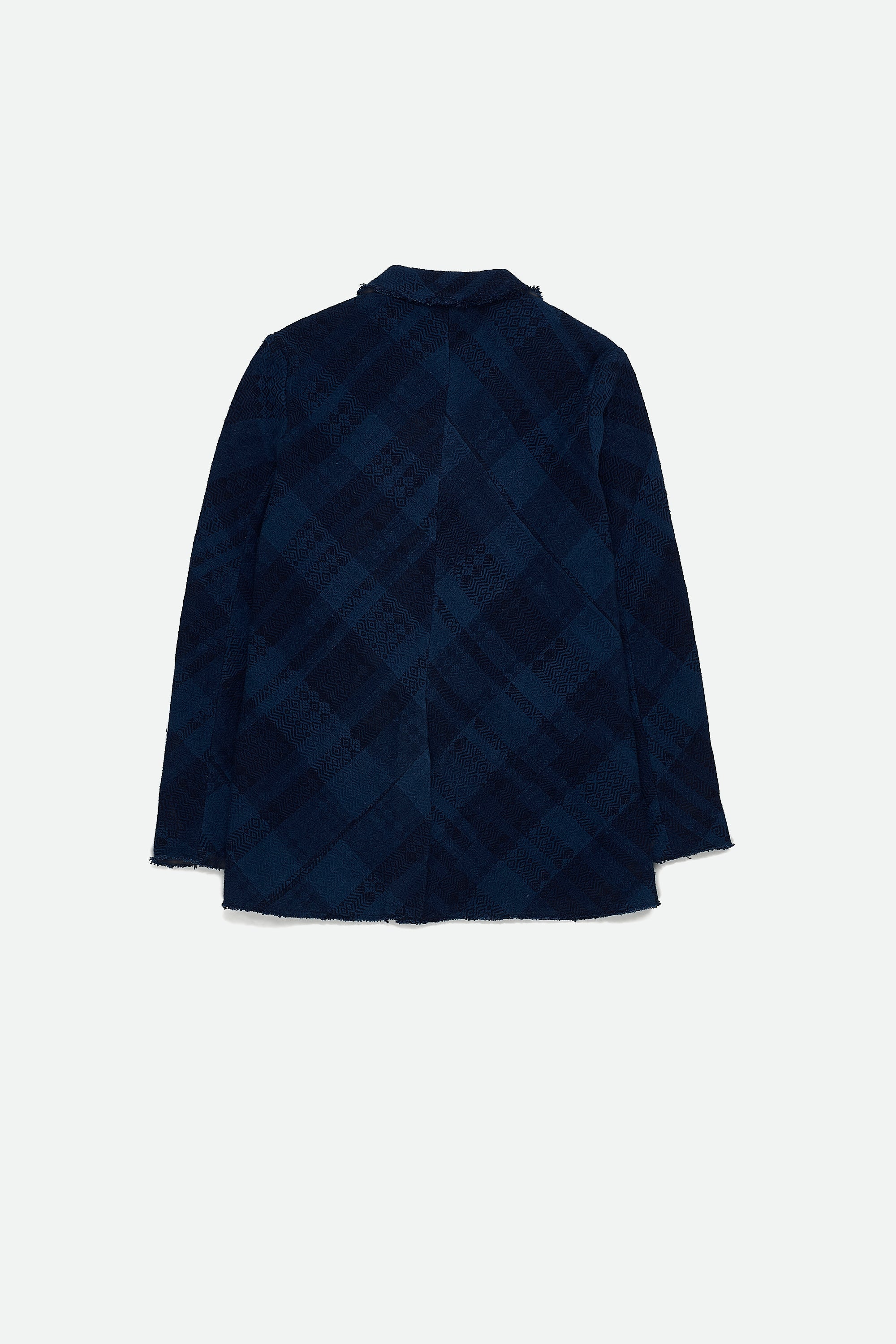 NATURAL INDIGO TEXTURED JACKET