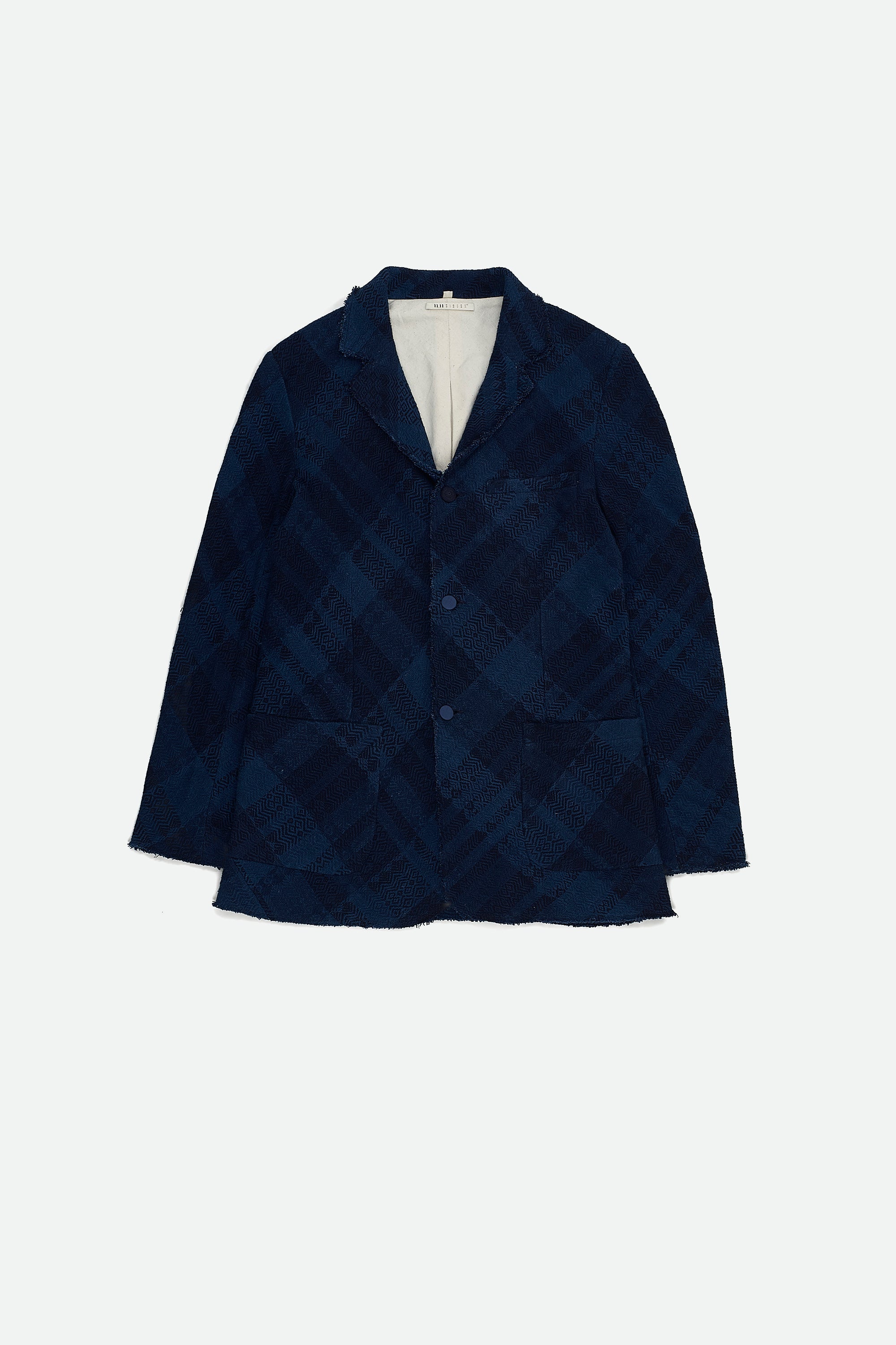 NATURAL INDIGO TEXTURED JACKET