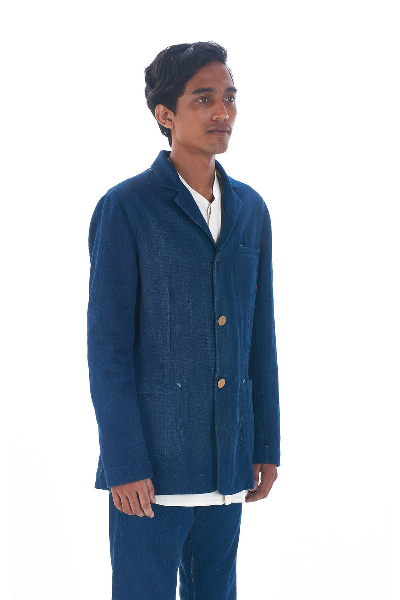 100% HANDMADE INDIGO JACKET