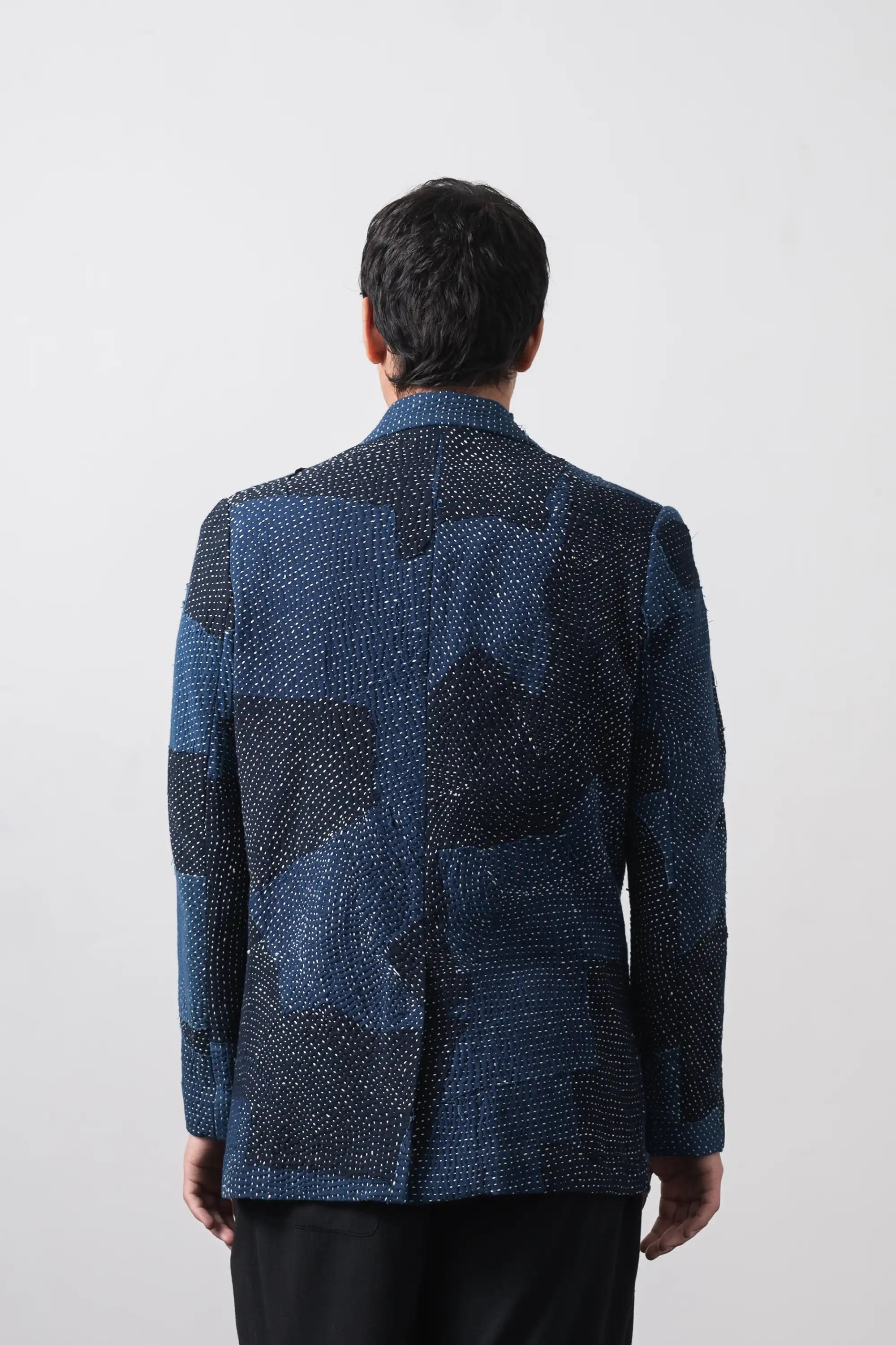 Oversized Patchwork Cotton Jacket
