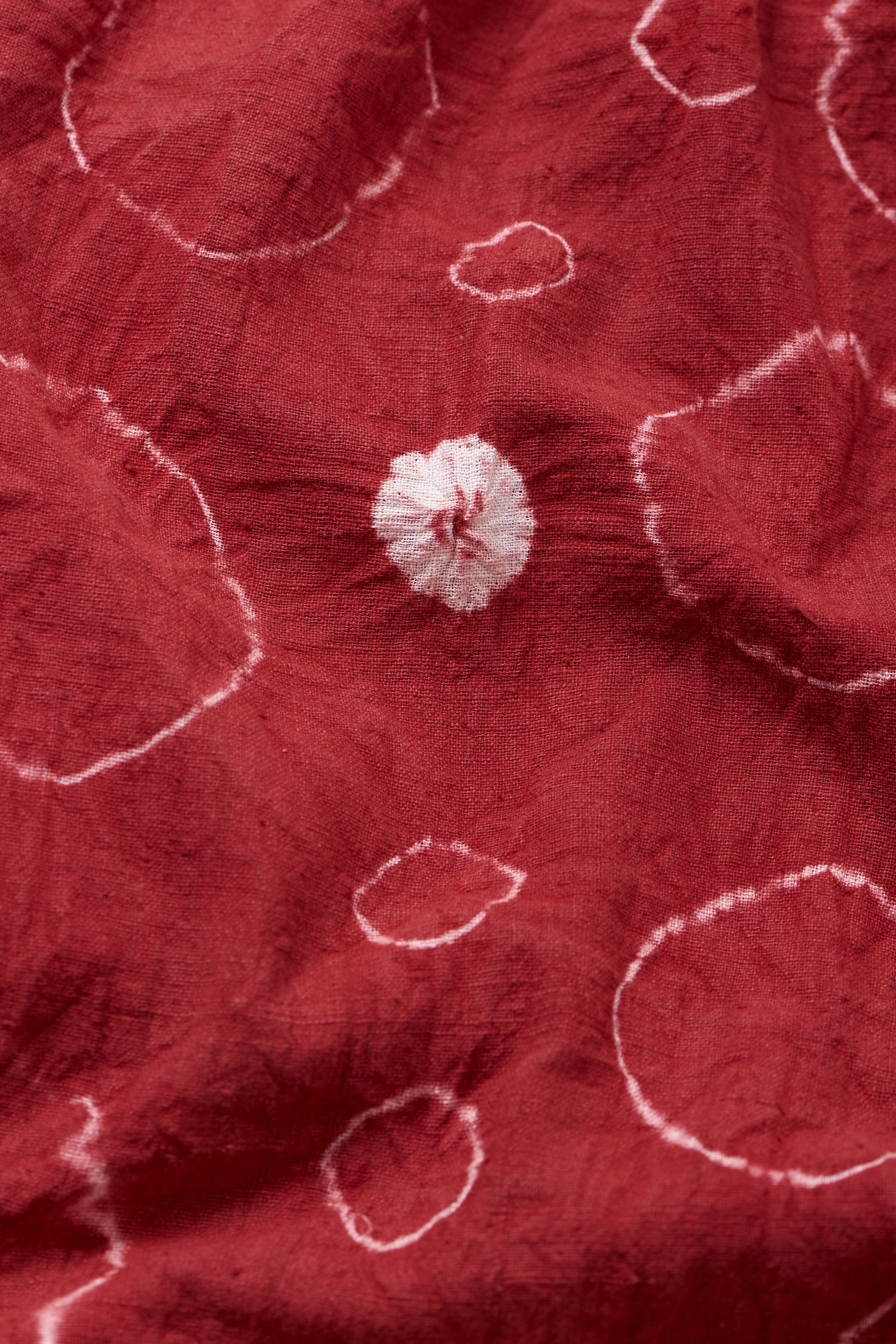 Relaxed Cotton Shorts Speckled with An Over All Shibori Pattern