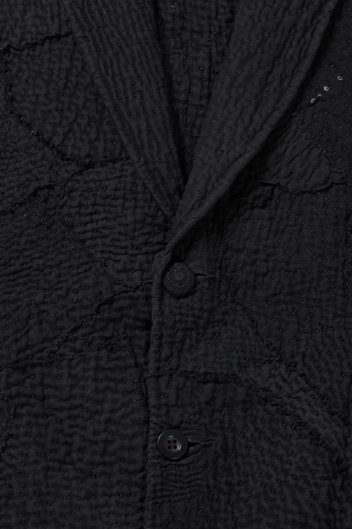 Patchwork Reversible Jacket in Black