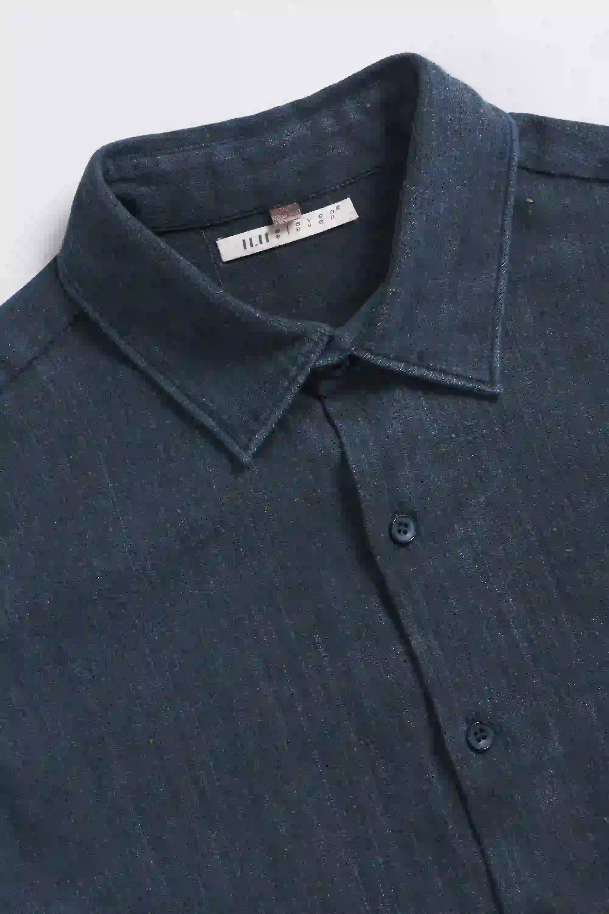 Fabric close-up with collar and buttons