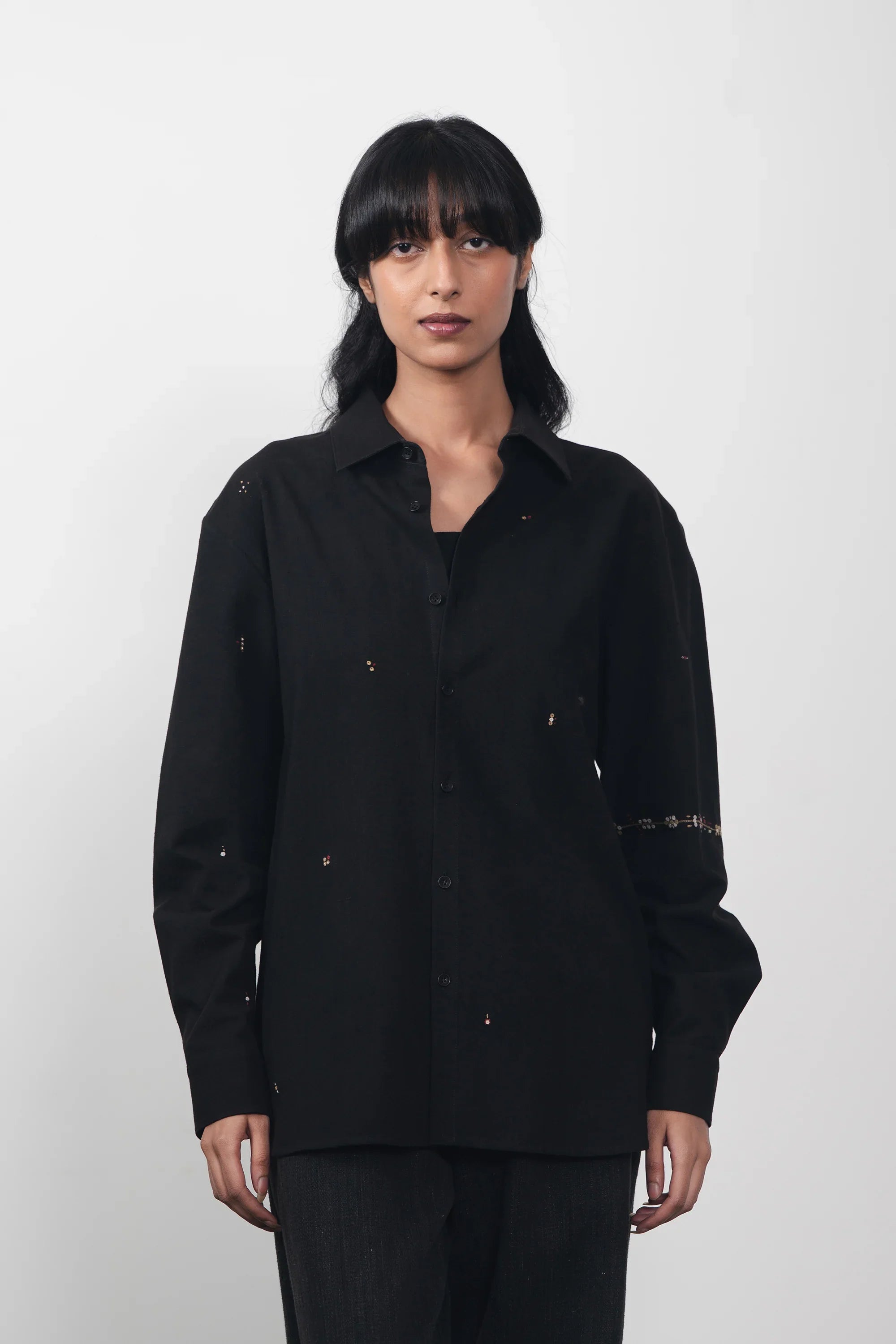 Relaxed Fit Shirt With Embroidery