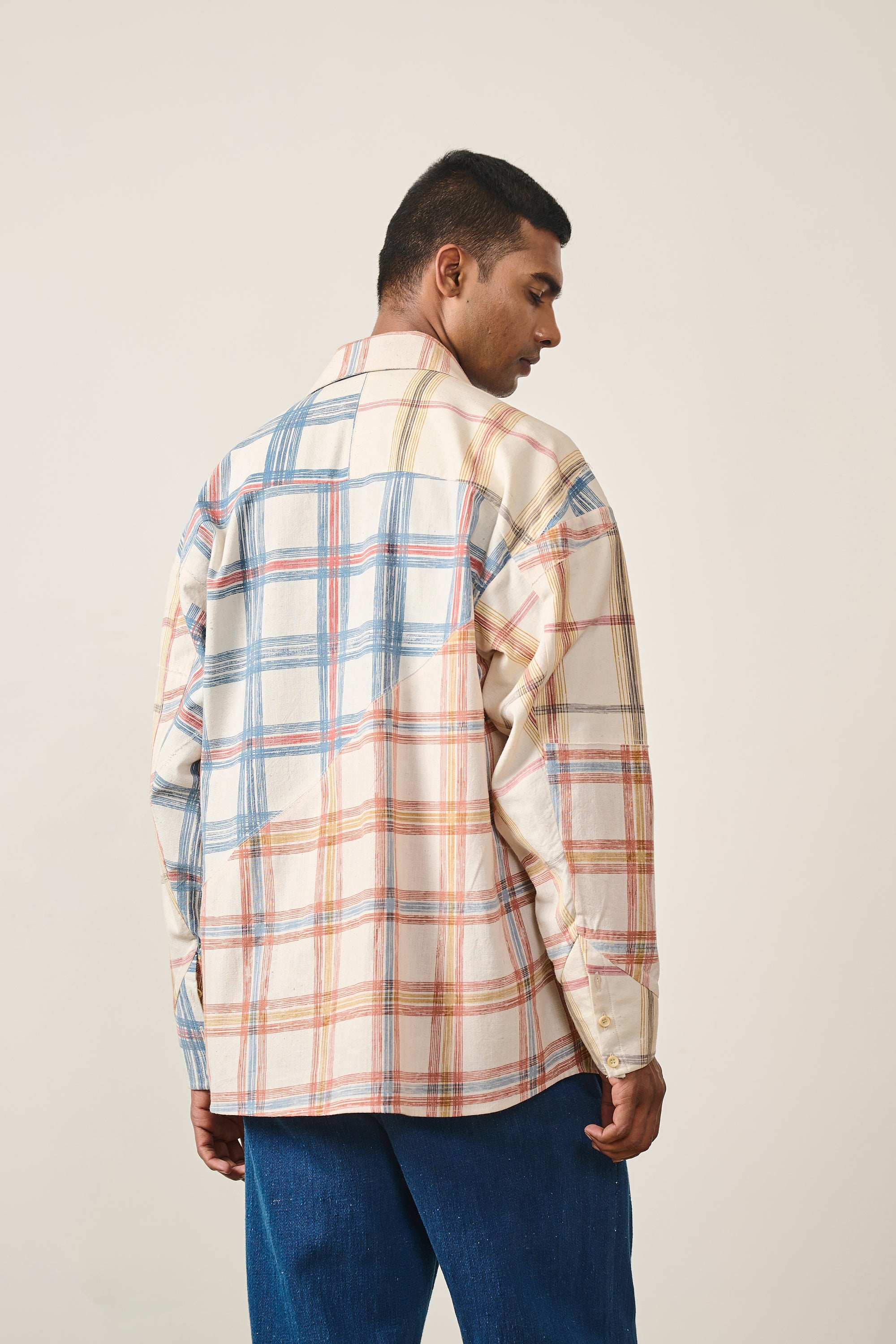 PATCHWORK CHECKED SHIRT