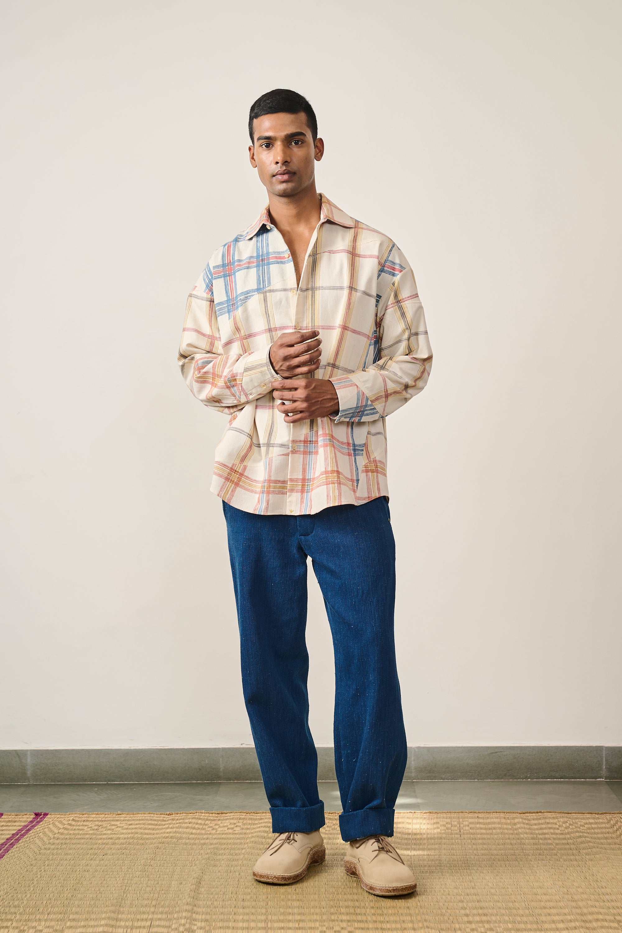 PATCHWORK CHECKED SHIRT