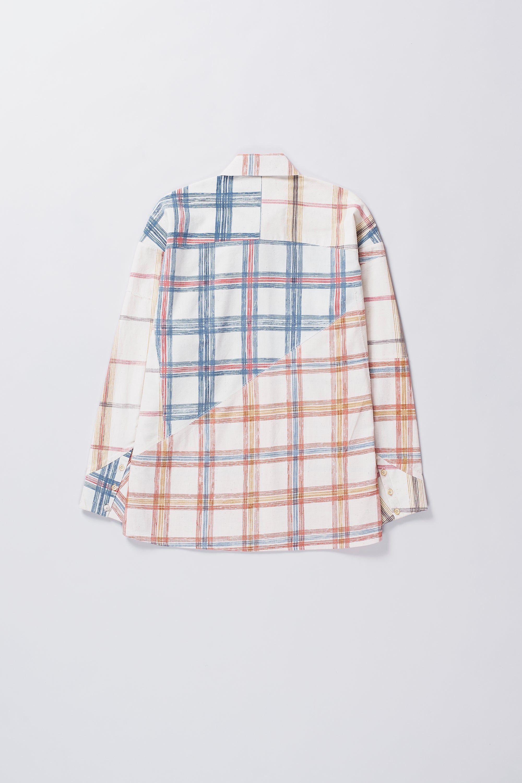 Back image of a multi colour shirt