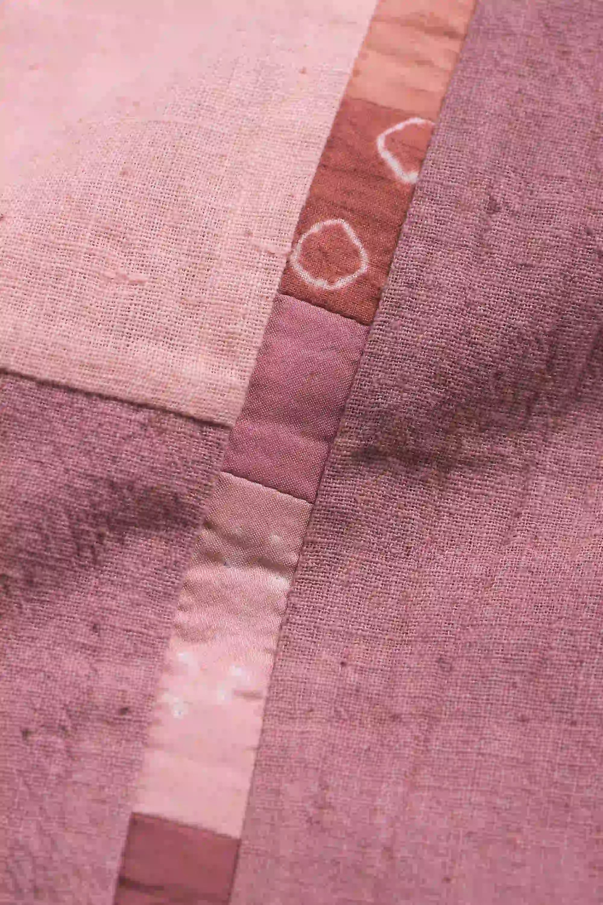 Fabric close-up with patchwork